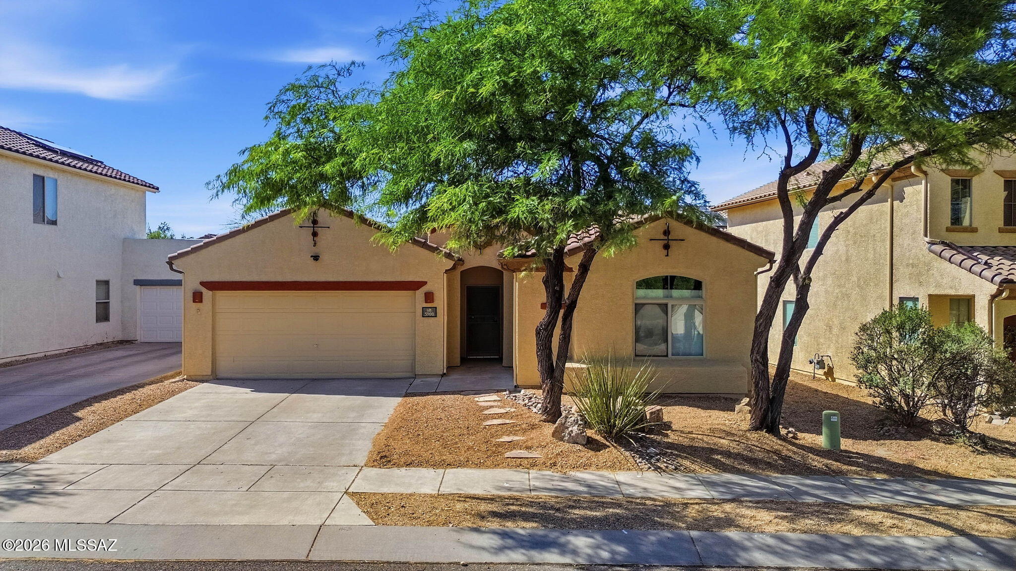 Move-in ready and beautifully updated in desirable Sierra Morado! Located directly across the street from the community's largest park, this home offers the perfect blend of comfort, convenience, and lifestyle. Recent improvements include a new roof, remodeled kitchen, newer interior and exterior paint, new carpet in bedrooms, new window coverings, and surround sound pre-wire. Enjoy easy access to highly rated Senita Valley and Rincon Vista schools in the Vail School District. Sierra Morado features multiple parks, dog parks, basketball courts, sand volleyball, walking and jogging paths, and abundant community green space. A rare opportunity to enjoy an active, connected lifestyle in one of Vail's most sought-after communities.