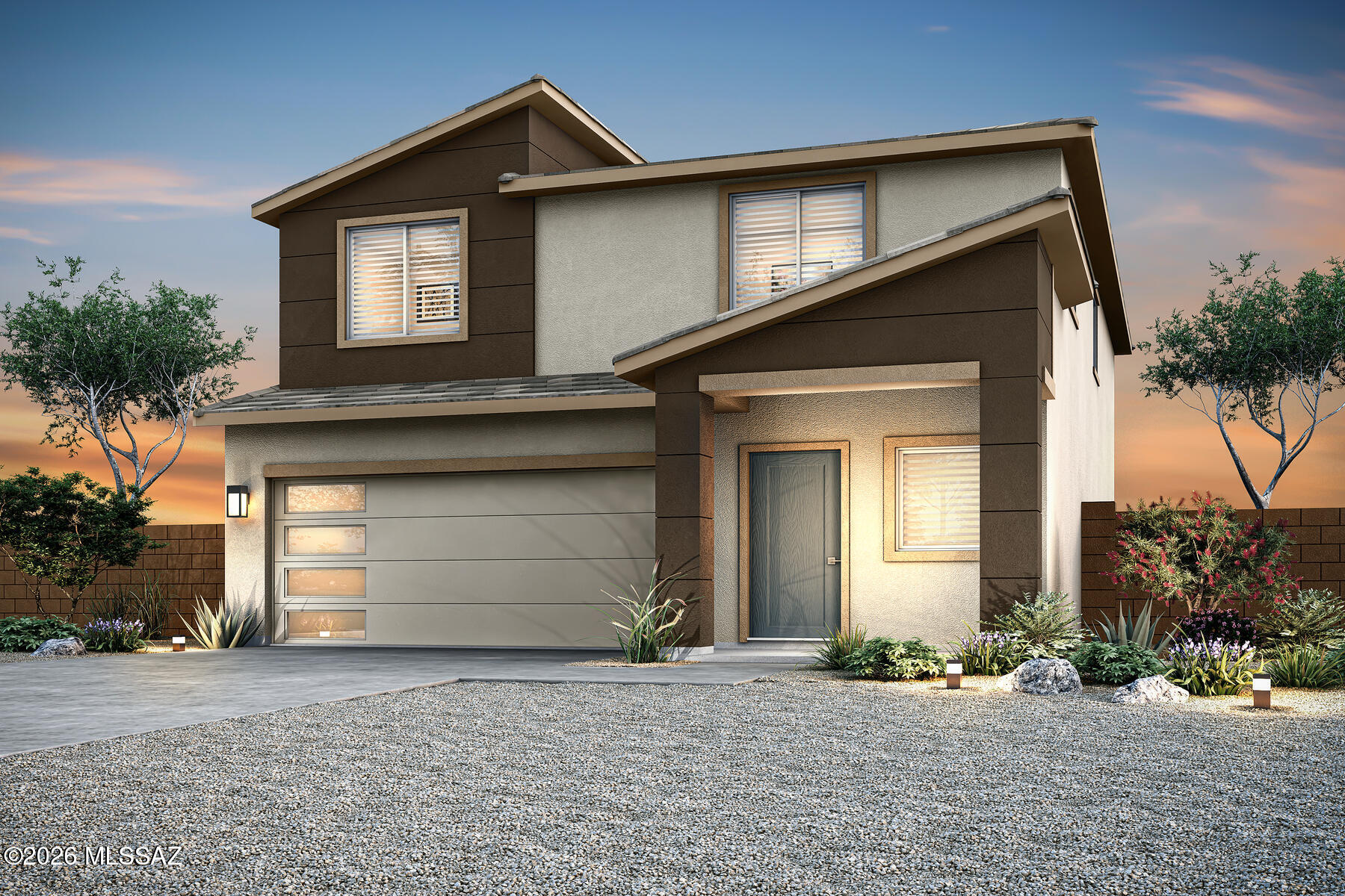 Elevate your lifestyle with this stunning brand-new two-story home, thoughtfully designed for comfort and modern living. Featuring an open-concept layout, the spacious great room flows into a chef-ready kitchen equipped with stainless steel Whirlpool® appliances and sprawling granite countertops perfect for everything from casual family dinners to lively gatherings. A private bedroom and full bathroom on the main floor provide added convenience for guests or family members. Upstairs, a large loft offers flexible space for work, play, or relaxation. With LGI Homes' CompleteHome™ package included at no extra cost, enjoy luxurious upgrades like USB outlets, energy-efficient features and a Wi-Fi-enabled garage door opener. Don't miss your chance to experience this exceptional home