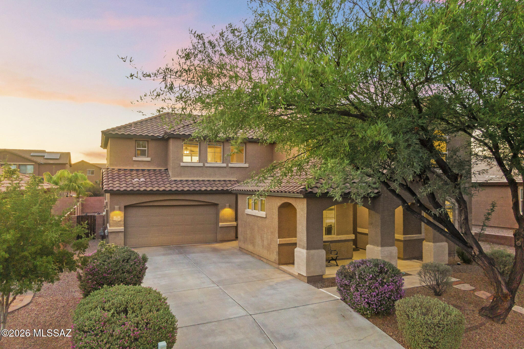 Welcome to the best value in the luxury gated community of Tangerine Crossing! Meticulously maintained, this is the most affordably priced home in the community! The 5bed-4bath layout features a rare main level bedroom & full bath, ideal for multi-generational living or long-term guests, plus another room for a home office or TV/game room. 
The open main floor features a chef's kitchen flowing into a spacious living area, from here step outside to a covered patio and a sparkling heated pool to enjoy all year round! The upstairs offers a loft area & a premier primary suite with a spa-like bath & huge walk-in closet. Complete all this with the 3 car garage & the premium shopping and dinning just min away. Schedule your tour TODAY!
