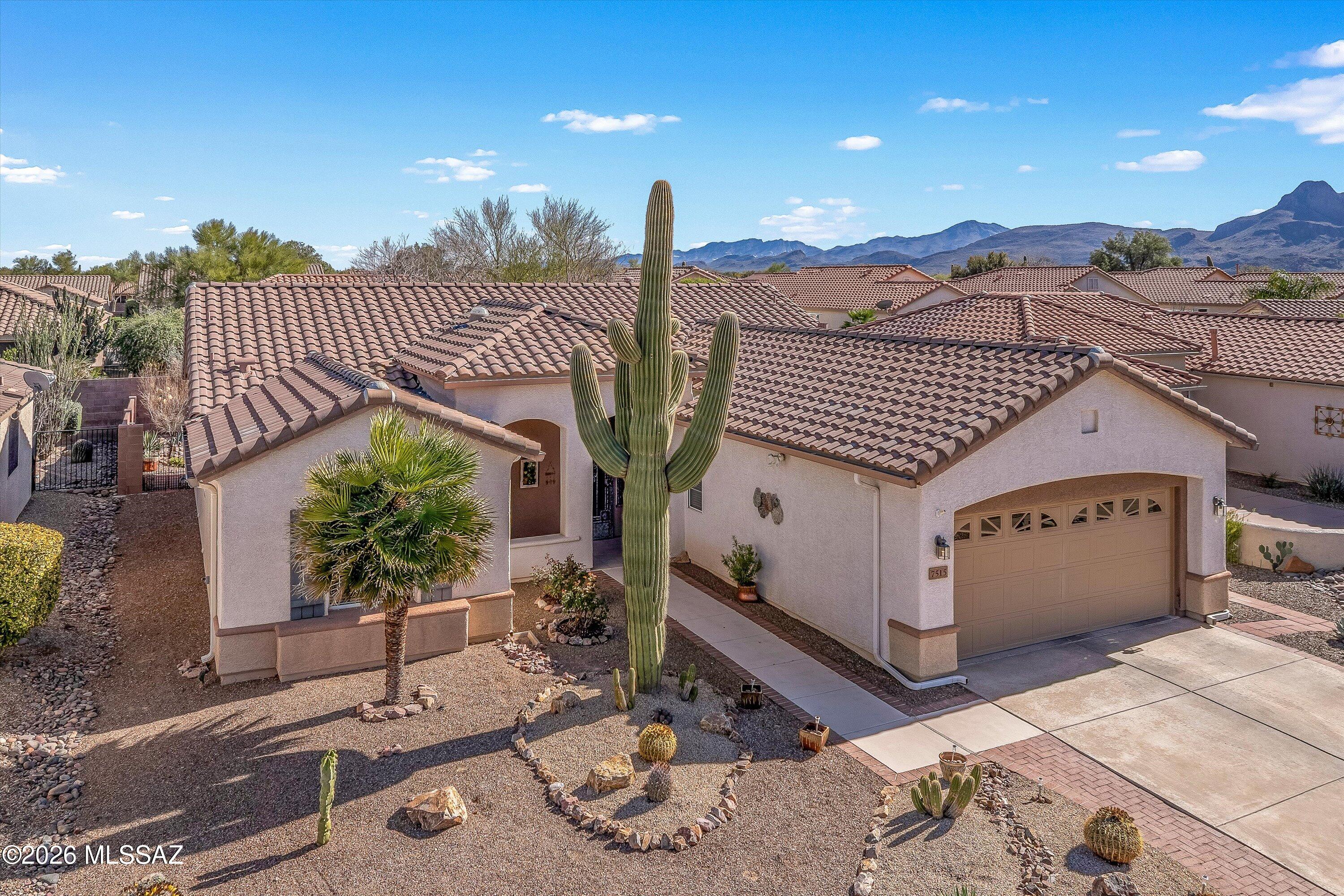 This desirable San Gabriel model offers 1,860 sq ft of comfortable living with 2 Bidens/ 2BA a versatile Hobby Room. The spacious vaulted great room w/ FP creates an inviting atmosphere for relaxing or entertaining. The kitchen opens to the main living space, enhancing the home's open feel. Recent improvements include roof underlayment replaced in Jan 2026, new HVAC system in May 2026 & R13 attic insulation added in 2025 for extra efficiency & new HVAC being installed on 4-27-2026. Additional features include gutters, an extended screened back patio with Built-In BBQ and Safe-Rack overhead storage in the garage. Enjoy Indoor-Outdoor living in this well-maintained home located in Sunflower, one of the most sought-after active adult communities with abundant amenities & a vibrant lifestyle