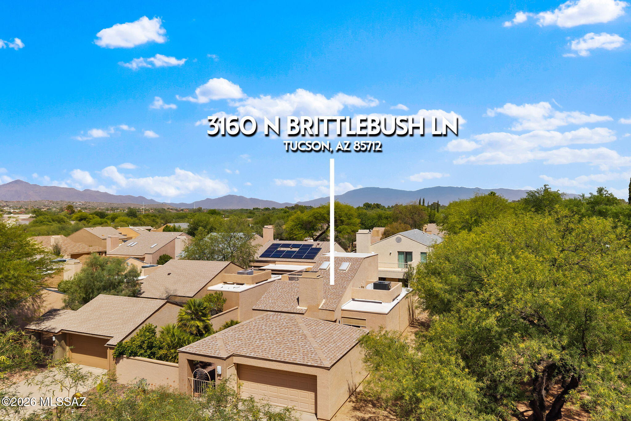 Range Priced: Seller will counter or accept offers between $395,000 and $425,000.

Tucked away at the end of the street in Tucson's historic Old Fort Lowell district, 3160 N Brittlebush offers comfort, privacy, and a rare connection to nature. This 3-bedroom, 2-bath home features a desirable split floor plan, spacious open-concept living areas, and a second-floor loft ideal for a den, lounge, office, or flexible retreat.

Recent updates include a brand-new HVAC and water filtration systems and fresh interior paint, giving the home a clean, move-in-ready feel.

Located in Bosque Creek, a thoughtfully designed community of 72 single-family homes, residents enjoy the shade and beauty of magnificent old-growth mesquite trees just yards from