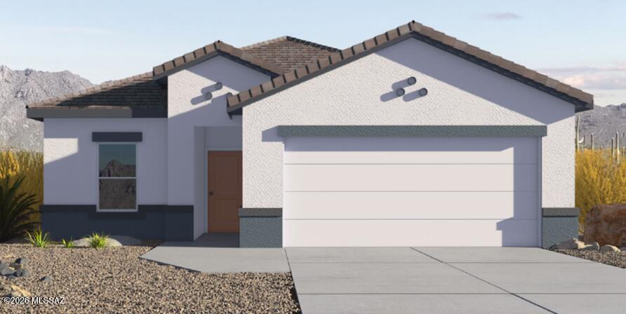 *Under construction* Our popular Baxter plan is what you have been looking for. Split plan gives the owner privacy while a comfortable great room allows for entertaining. Kitchen comes with 36'' upgraded cabinets, quartz and wood look LVP flooring. Installed DuPure® Ultra Filter Single Stage® Water Filtration and Rinnai® Tankless Water Heater. 9-foot Ceilings and many D.R. Horton Smart Home features! Neighborhood Walking Paths, Tot Lot with 1/2 BB Court, Ramada & BBQ Grill. No rear neigbors. You will not be disappointed. Come take a look.