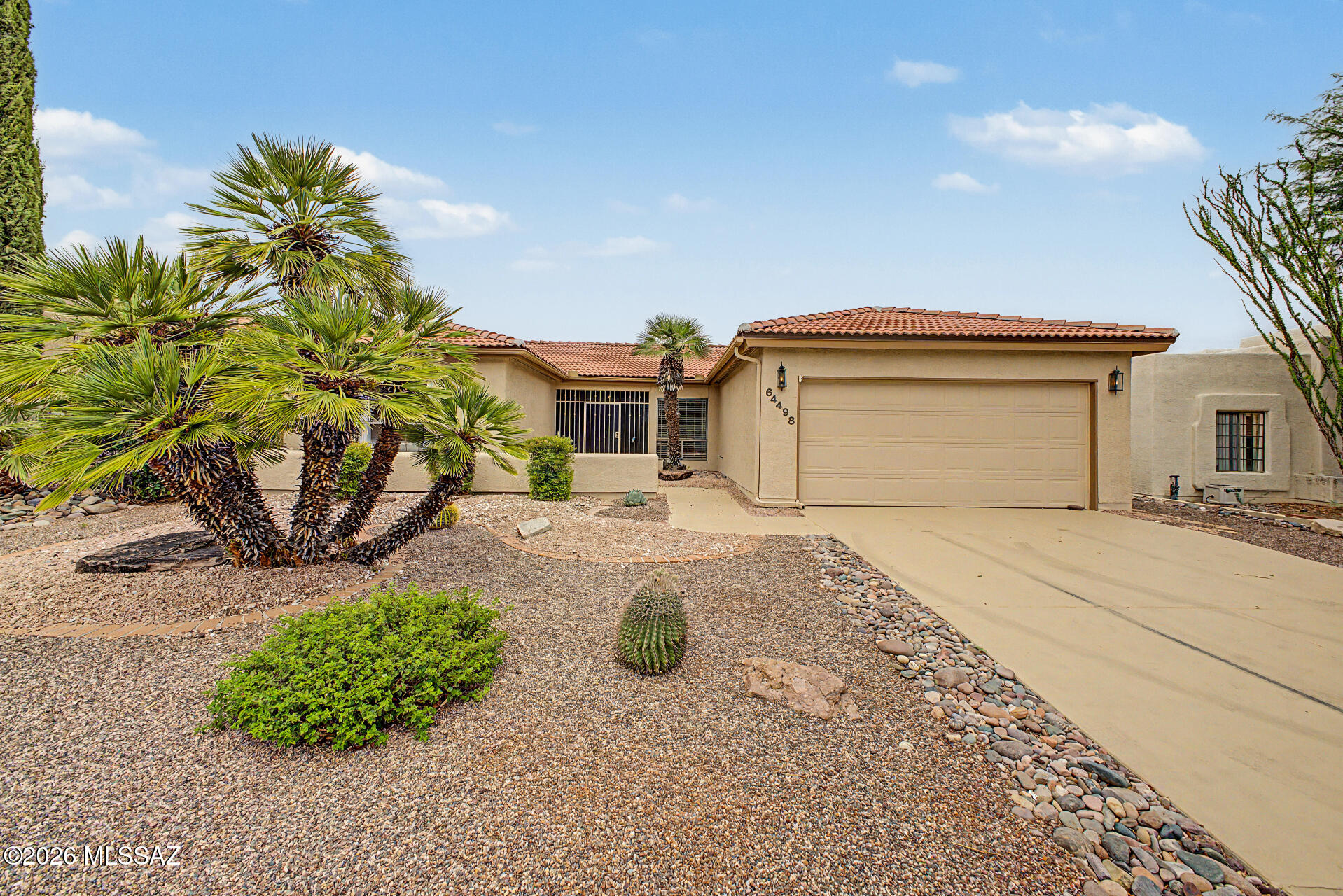 Move-in ready in a highly desirable adult community with abundant amenities! This charming 2-bedroom, 2-bath home features a spacious Arizona room--perfect for relaxing or entertaining. Enjoy beautifully maintained, professionally landscaped front and back yards. All furniture and appliances convey, making this an ideal turnkey opportunity for a quick and seamless move-in. Don't miss out!
