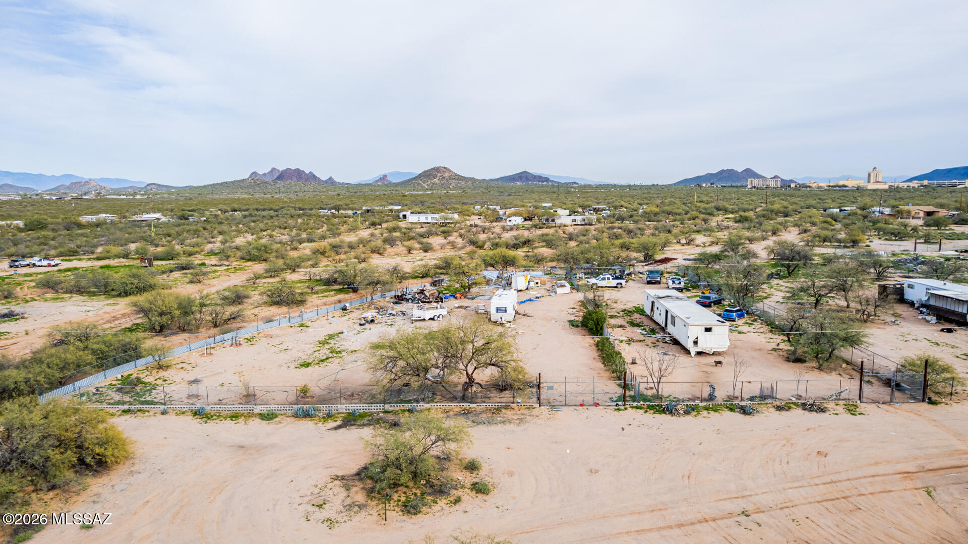 Two acres of opportunity in Southwest Tucson! This expansive parcel offers a rare blank canvas to bring your vision to life. Perfectly located near the casino, freeway access, and everyday shopping, this property blends convenience with wide-open space. Whether you dream of building a custom home, creating a private retreat, or holding land for future potential, the possibilities are endless. Enjoy room to spread out, design freely, and start fresh in a location that keeps you connected while offering the freedom only acreage can provide. Opportunity like this doesn't come around often—make it yours.