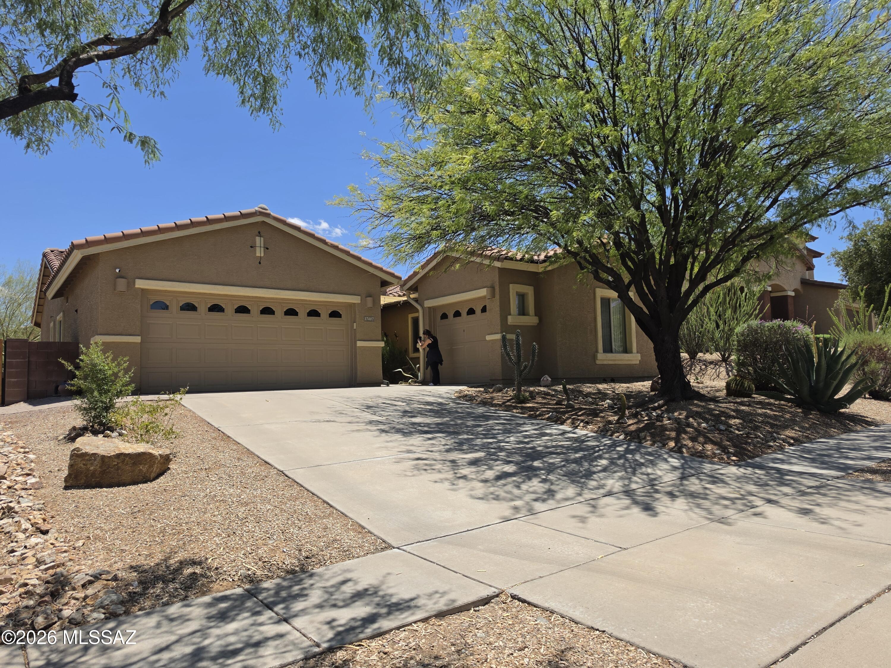 Feast your eyes on this move in ready rare desert gem. Move quickly on this 3br, 2 ba, 3 car garage home with all the amenities included. From the pergola, to the shade providing featurs, trees, reverse osmosis, water softener, and all of the appliances. This amazing find even has rain harvesting features that will help keep the lush trees and plants alive during our Arizona summers.
Look at it today and move in tomorrow. Really, this home can close as fast as you need.