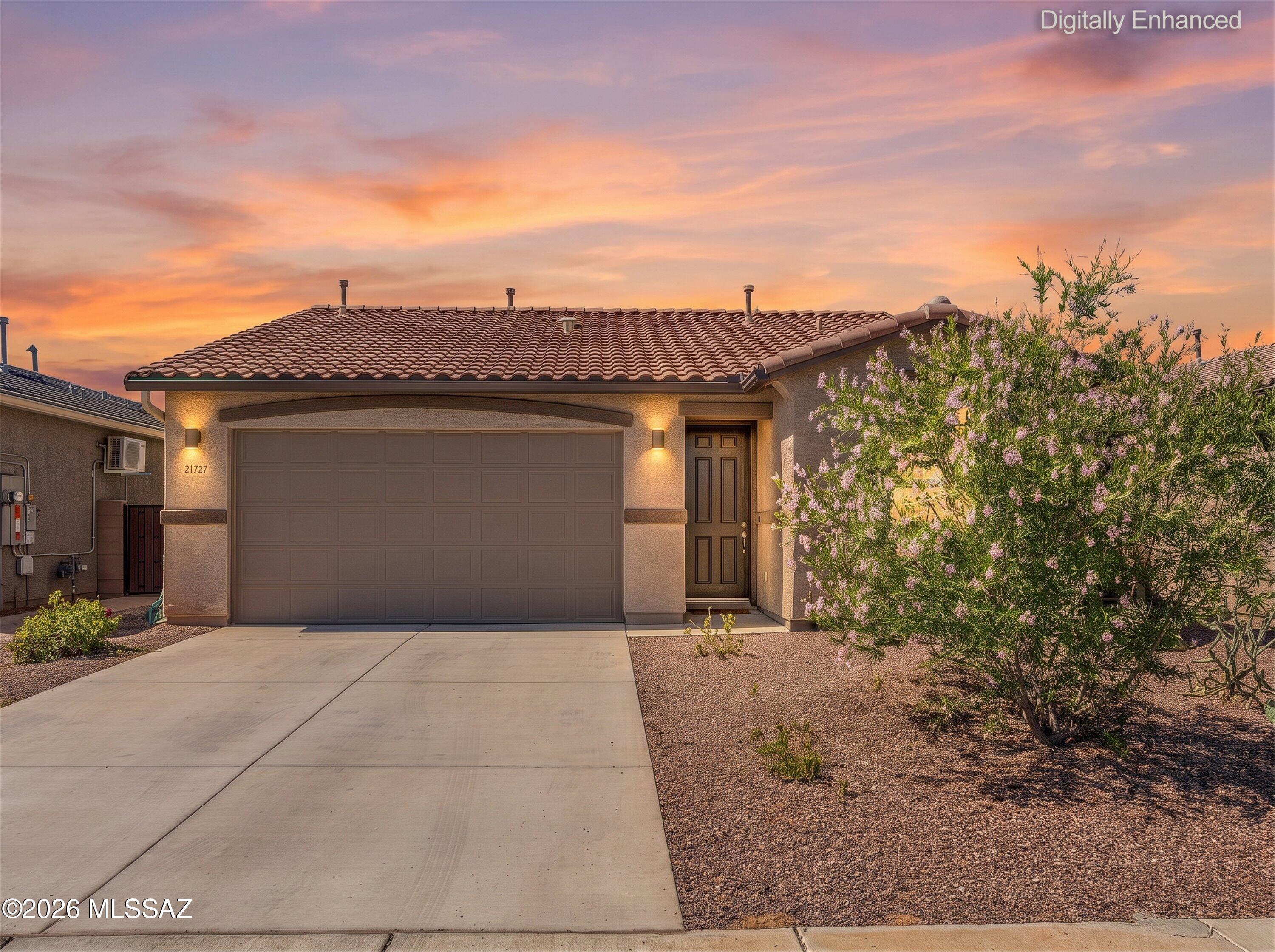 Welcome Home! Tucked into the high desert just off I-10 between Tucson and Phoenix, this beautifully designed Cypress floor plan by Richmond American Homes offers 1,120 square feet of thoughtfully laid-out living space with 3 bedrooms, 2 baths, and a bright, open great room that flows effortlessly into the kitchen with a center island perfect for morning coffee or hosting friends. The owner's suite features a generously sized walk-in closet and a private en-suite bath. Red Rock isn't just a place on the map it's a slice of Sonoran Desert history. Long before it became a growing residential community, this land was home to the Sobaipuri and Tohono O'odham peoples who farmed along the nearby Santa Cruz River, and the surrounding valley holds some of the oldest evidence of irrigation and agriculture in North America. Today, that same rugged, wide-open desert character remains. This is more than a house it's a foothold in one of Southern Arizona's most authentic and up and coming desert communities. Don't miss your chance to call Red Rock home. Schedule your showing today!