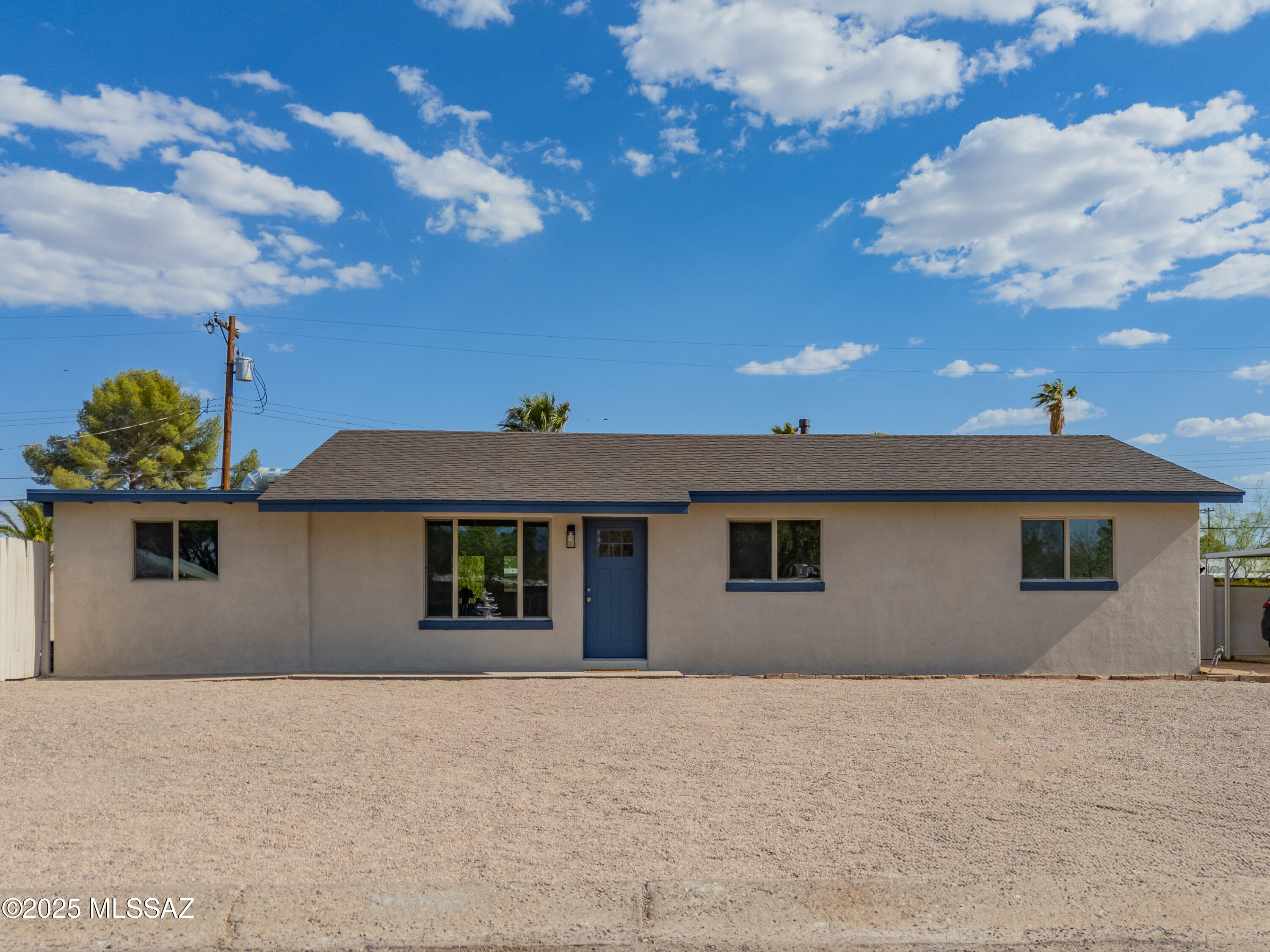 Dive into the Arizona lifestyle with your own sparkling, freshly plastered private pool—perfect for year-round enjoyment! This beautifully updated home is move-in ready, featuring a brand-new kitchen with granite countertops, stainless steel appliances, and updated bathrooms with sleek, modern finishes. All-new flooring, fresh interior and exterior paint, energy-efficient windows, and a new HVAC unit offer style and peace of mind. The private, spacious backyard is ideal for entertaining, relaxing, or creating your dream outdoor space. Enjoy low-maintenance landscaping and a prime location just minutes from shopping, dining, and Tucson Mall. This is Tucson living at its best—schedule your showing today!