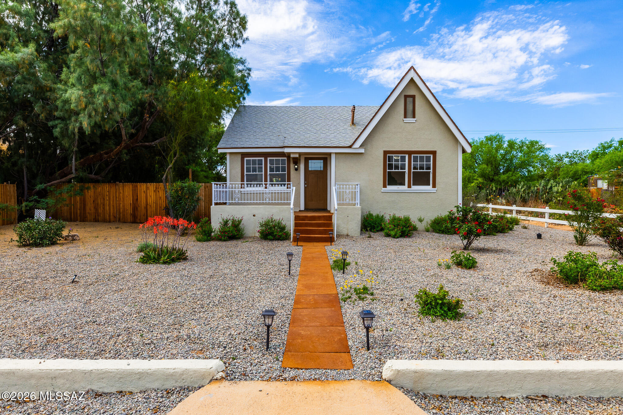 Fully renovated 1923 charmer right in the heart of Benson! This 2 bed, 1 bath home makes the most of its 760 sq ft with updated finishes and a clean, easy layout. Walk-in shower adds a modern touch, and the detached bonus room out back gives you extra space for guests, an office, or a studio. Sitting right on the Benson parade route, this one is full of potential--perfect for an investment, vacation rental, or your own little getaway.