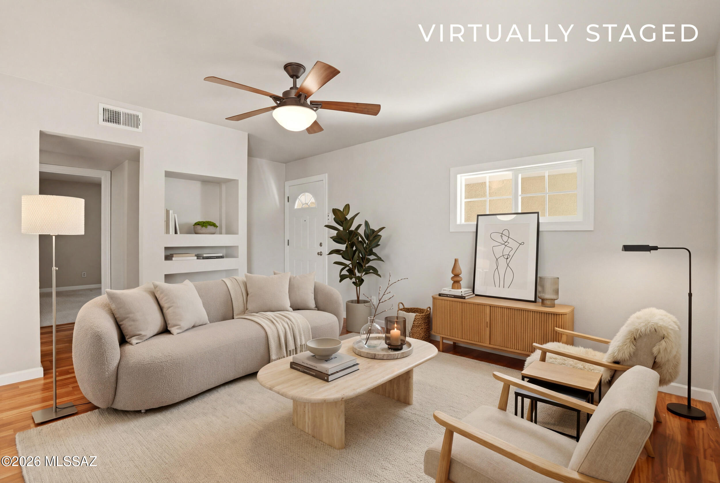 This full 2 bedroom, 2 bath condo is move in ready! Great location near shopping and restaurants. Sit on the large balcony and enjoy the sunrise and mountain views. Featuring dual-pane windows, new kitchen faucet, garbage disposal and microwave. Master bedroom has 2 closets and a new screen on the French doors that lead to the balcony. HOA includes water, sewer, trash, exterior and roof maintenance, laundry room, 2 pools (one being newly resurfaced) and BBQ area. HOA includes water heater. On site Manager at the condos office.