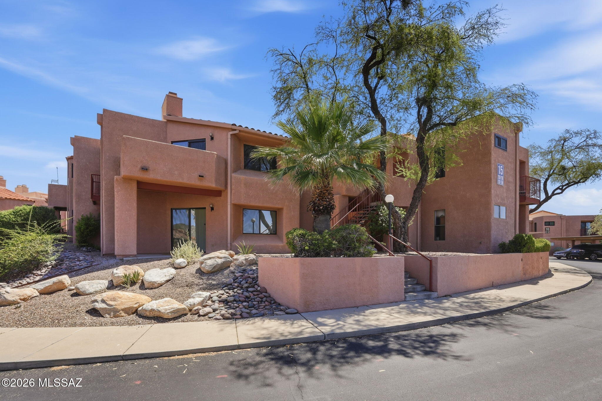 Perched on the top floor in the highly desirable Ventana Vista Condominiums in Sabino Canyon, this beautifully updated 3-bedroom, 2-bath residence offers 1,333 square feet of comfortable, single-level living with views of the city and mountains. Stylish home, complementing the many updates that create a move-in-ready retreat. Enjoy the privacy of a one-level floor plan, fresh exterior paint, covered parking, and a dedicated storage unit. Residents of this gated community enjoy resort-style amenities including a sparkling pools, spas, pickleball and tennis courts, fitness room and an inviting clubhouse. Whether you're looking for a full-time residence, a seasonal getaway or rental this exceptional condominium combines scenic beauty, comfort, and an unbeatable location. Furnishings available