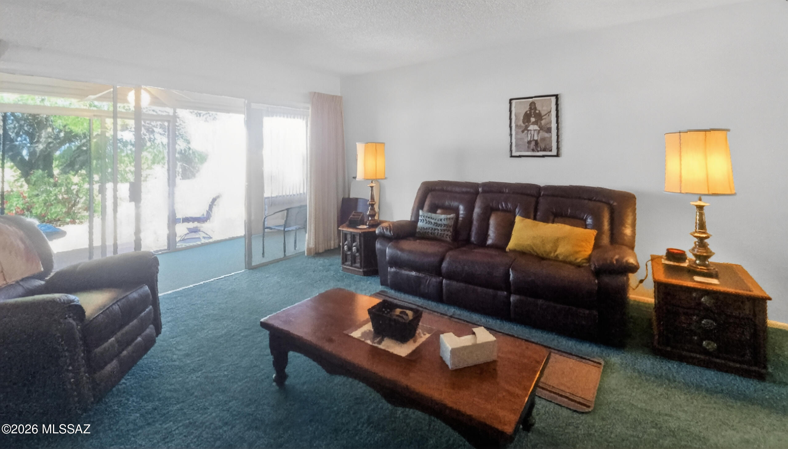 This charming end-unit patio home in the desirable Sunsites community -- which has no HOA -- offers exceptional privacy and comes fully furnished as a true turn-key opportunity. Ideal as a snowbird retreat, primary residence, or Bed & Breakfast, this impeccably maintained home sits on a quiet cul-de-sac filled with friendly retirees.
Featuring a thoughtful split floor plan, the two bedrooms each include their own ensuite bathroom and are separated from the main living area by convenient pocket doors, providing excellent privacy for guests or owners. The home has been lovingly cared for as a seasonal snowbird residence and shows beautifully throughout. Recent updates include a new heat pump installed in 2019, a fresh roof coating, new gutters, and a brand-new refrigerator.
Outside, enjoy. a generous 13 feet of extra land along the south side -- perfect for RV parking or additional outdoor space -- along with a lovely private patio ideal for relaxing or entertaining.
Located in the heart of Sunsites, this property offers easy access to the legendary Cochise Stronghold with its dramatic rock formations, hiking trails, and rich history. The area is a haven for outdoor enthusiasts, boasting excellent hiking, birdwatching, and off-roading opportunities. Wine lovers will appreciate the nearby local vineyards and tasting rooms featuring award-winning Arizona wines, while the region's renowned dark night skies create unforgettable stargazing experiences.
Priced to sell at $134,500, this turn-key, fully furnished patio home is move-in ready and won't last long. Don't miss your chance to own this peaceful slice of Arizona paradise.