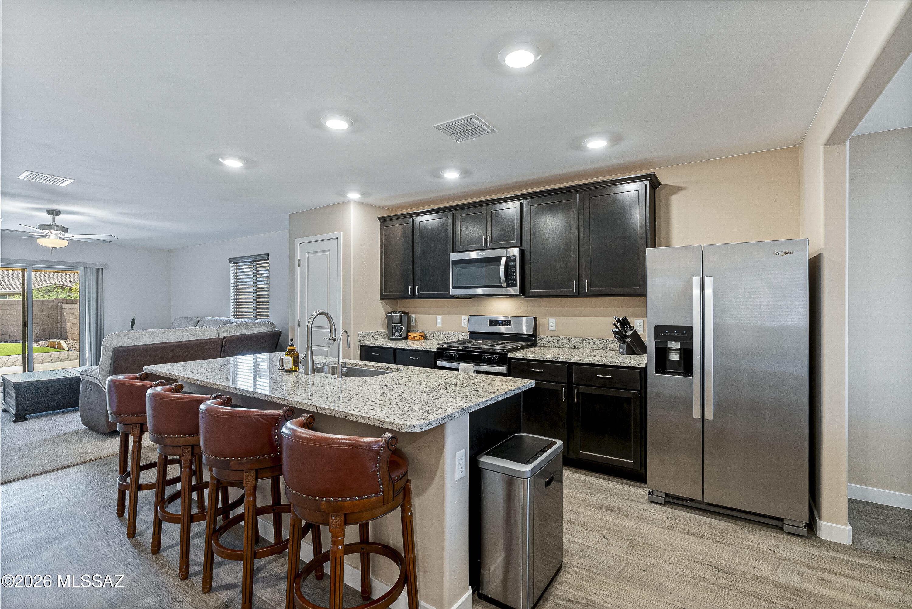 Rare opportunity to own a turn-key, FULLY FURNISHED, move-in-ready home! This 3 bed, 2 bath gem is tucked away in one of Arizona's most exciting master-planned communities. Fully loaded with thoughtful upgrades, this home doesn't just check boxes, it redefines what turnkey living looks like. Flooded with natural light, a chef-ready kitchen with sleek contemporary cabinetry, and a generous primary suite featuring a walk-in closet and private bath. Offer full price and every piece of furniture stays, meaning you can close on a Friday and be living your best life by the weekend. No shopping, no delivery delays, no stress. Step outside to your beautifully updated backyard, complete with freshly installed turf, the perfect low maintenance outdoor retreat. And the location is just as impressive as the home itself. Red Rock Village is tucked in the Sonoran Desert just northwest of Tucson, with the rugged Silverbell Mountains providing a spectacular backdrop and a year-round outdoor playground. The community offers an expansive community park, multiple swimming pools, a children's playground, a skate park, basketball courts, sand volleyball courts, and baseball fields. All just steps from your front door. Nearby, you'll find great shopping at Tucson Premium Outlets, plus outdoor recreation at Picacho Peak State Park and Sunset Vista Trail. And with the property sitting right off I-10, you can reach Metro Tucson in about 30 minutes and Metro Phoenix in about an hour.  Own a home in one of the region's most amenity rich neighborhoods.
Don't wait because homes like this don't last. Schedule your private showing today and see for yourself before someone else calls it home.