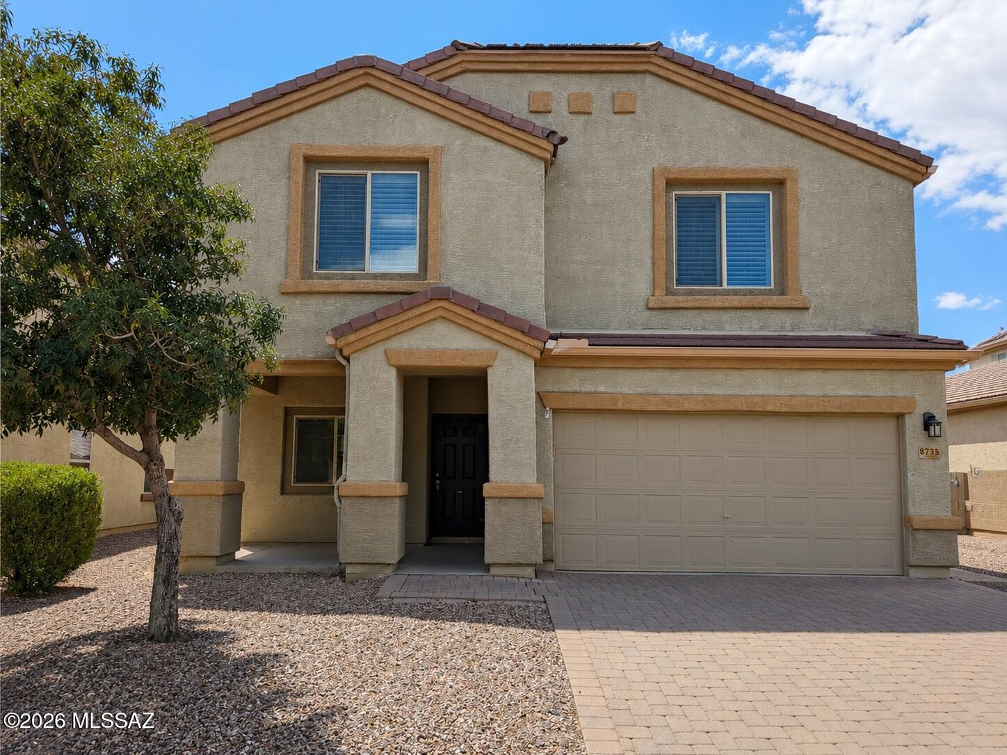 Modern two story home with an open floor plan and private swimming pool. Upgraded throughout.