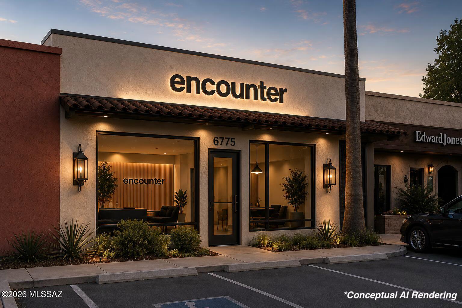 Move-in ready professional office suite in East Tucson, located directly outside of Tucson Country Club and ideal for CPA, financial, legal, medical, med spa, physical therapy, and other professional service users seeking a clean, functional workspace in a desirable location. The approximately 1,695 SF space features a flexible layout with 4 private offices, 3-5 partitioned work areas, a reception area, conference room, kitchenette, and ADA-compliant restroom. The configuration works well for businesses needing a combination of private offices and open collaborative workspace. The property is currently being refreshed with new flooring and fresh interior paint, creating a clean, updated environment for the next tenant.