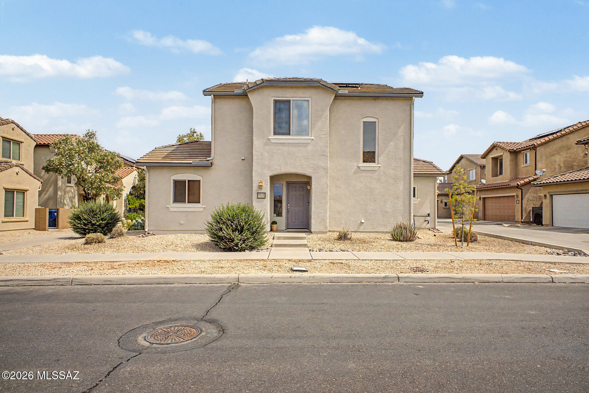 This cute, clean, and move in ready 3 bedroom, 3 bathroom home offers comfort, convenience, and space for the whole family! Ideally located just behind TMC Rincon, this home is close to shopping, parks, dining, and just minutes from Davis Monthan Air Force Base. Inside, you'll find a well maintained interior with a functional layout perfect for everyday living and entertaining. Enjoy peace of mind with a NEW HVAC system installed in 2024. Whether you're a first time buyer, growing family, or looking for a turnkey home in a great location, this property checks all the boxes. Come see all this charming home has to offer!