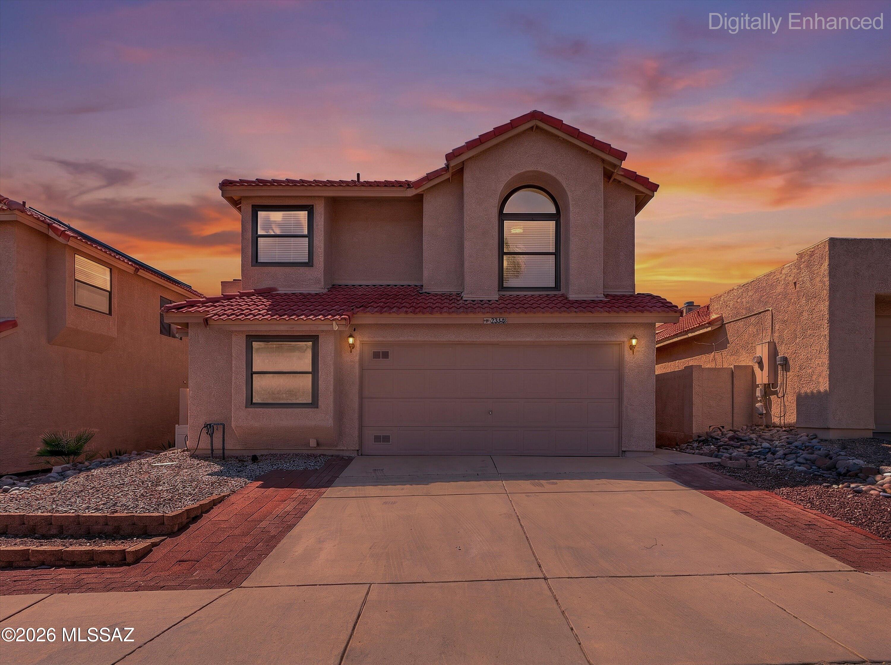 Located in a gated community just minutes from I-10, shopping, dining, medical facilities, and everyday conveniences; This move-in ready home offers 3 bedrooms, 2.5 baths, and a spacious loft with potential for a 4th bedroom, home office, or flex space. Recent updates include brand-new kitchen cabinets, countertops, bathroom vanities, toilets and newer appliances. The functional floor plan features generous living spaces, vaulted ceilings and a spacious 1st floor primary suite. Step outside to enjoy the backyard with pond and waterfall - ready for your personal touches - by creating a peaceful setting for relaxing or entertaining. Residents enjoy access to community amenities including a pool, fitness facilities, parks, playgrounds, sports fields, & more. Don't miss this sweet opportunity!