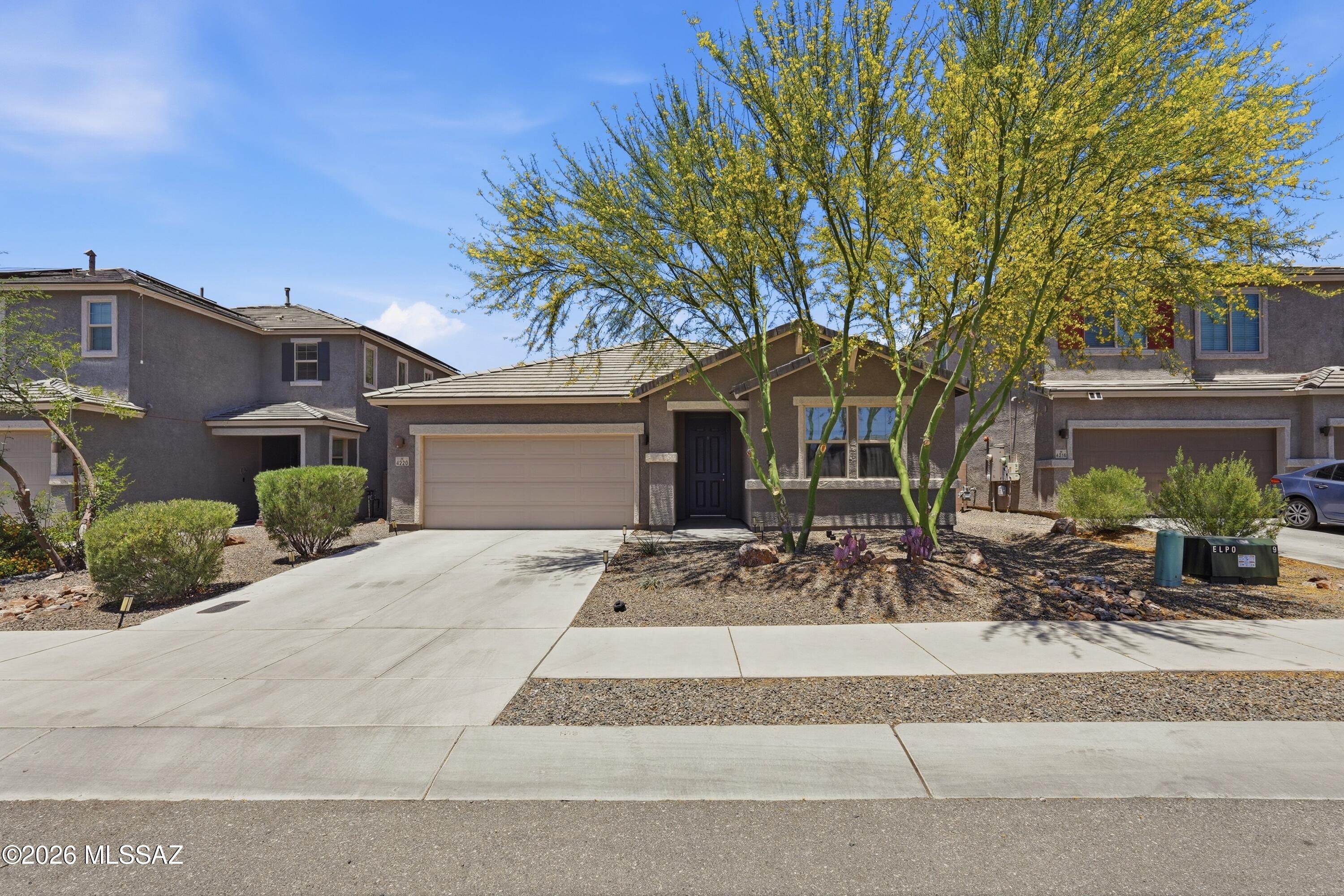 No Application Fees! Spacious single level 3 bedroom, 2 bathroom Tucson home with numerous upgrades throughout. This home features wood plank style tile flooring throughout all living and high traffic areas, neutral carpeting in each bedroom, upgraded fixtures, ceiling fans in each room, neutral paint, and excellent natural lighting. Oversized floor plan includes a large living room, separate family room, and formal dining area providing substantial living and entertaining space. The upgraded kitchen features granite countertops, oversized island with breakfast bar, separate pantry, gas cooktop, built-in microwave, dishwasher, refrigerator, and ample cabinet and counter space. Spacious primary suite includes a dual sink vanity with granite countertops, remodeled tiled step-in shower, and generous closet space. Oversized laundry room includes utility sink along with washing machine and dryer. Attached two car garage with epoxy flooring provides excellent parking and storage space. Easy to maintain desert landscaping in both front and back yards with beautiful mountain views from the rear of the property.

Convenient southwest Tucson location close to parks, schools, shopping, restaurants, and outdoor recreation. Easy access to major Tucson roadways with nearby hiking, biking, and recreation opportunities while enjoying beautiful desert and mountain surroundings.

All Denali Real Estate residents are automatically enrolled in the Resident Benefits Package (RBP) for $55.00/month which includes Renter's Liability Insurance, Credit Building to help boost the resident's credit scores with timely rent payments, up to $1M Identity Theft Protection, HVAC air filter delivery (for applicable properties), our best-in-class resident rewards program, and much more!