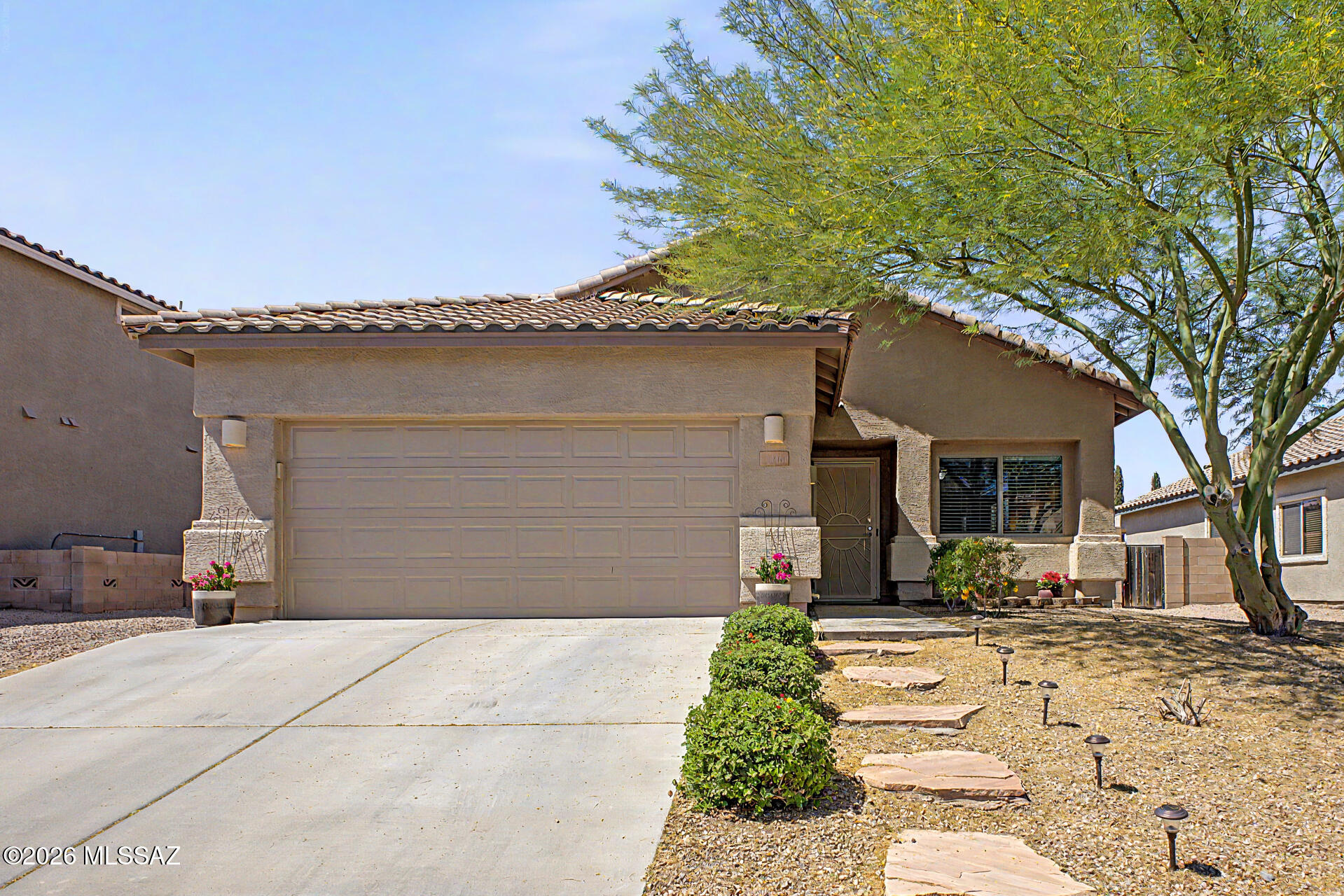 **FULLY OWNED SOLAR** Open houses: Fri 5 from 12-3, Sat 6 and Sun 7 from 10-2!! Welcome to this 4 bedroom & 2 bathroom home with 1660 square feet. This amazing floor plan features two living areas, plus a dining area and eat-in kitchen. The open concept floor plan is great for family gatherings and entertaining. Enjoy the extremely low maintenance and fully finished backyard! There is a pergola in the backyard to enjoy as is, but it is electrically set-up for you to install a spa/jacuzzi! Four bedrooms are perfect for the growing family, and one bedroom is already tiled for your home office/hobby room. Enjoy the large primary suite with ample storage in the walk-in closet, and the spacious primary bathroom with soaking tub/shower. This home checks a lot of boxes so quickly make it yours!
