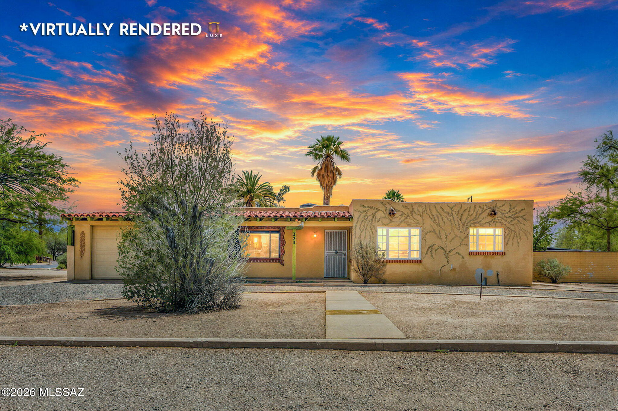 Honey, stop the car!  This Southwestern styled home in the historic San Clemente neighborhood of central Tucson is waiting for your design ideas to bring it into the 21st century!  The oversized lot is over a third of an acre and the corner lot location offers plenty of side yard access. There are three bedrooms, 2 baths and the size of the primary bath will surprise you!  Wait, there's also a casita/guest house!  This space can be used in so many ways!  All kinds of shopping, dining and entertainment options are just minutes away.  Make this your dream home today!