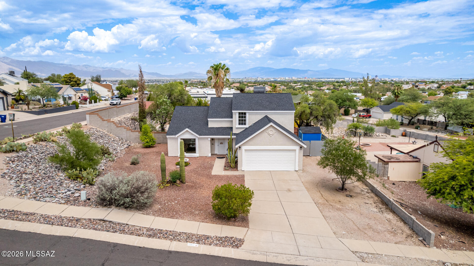 This stunning newly remodeled 3-bedroom home offers 2,034 sq ft of beautifully designed living space perfectly situated on a generous .39-acre lot that maximizes privacy and scenic views. The bright, inviting interior
features a spacious layout, a pristine kitchen ideal for entertaining, and a convenient 2-car garage. Step outside to an expansive 
backyard with pool and endless potential for outdoor living under the Arizona sky.
