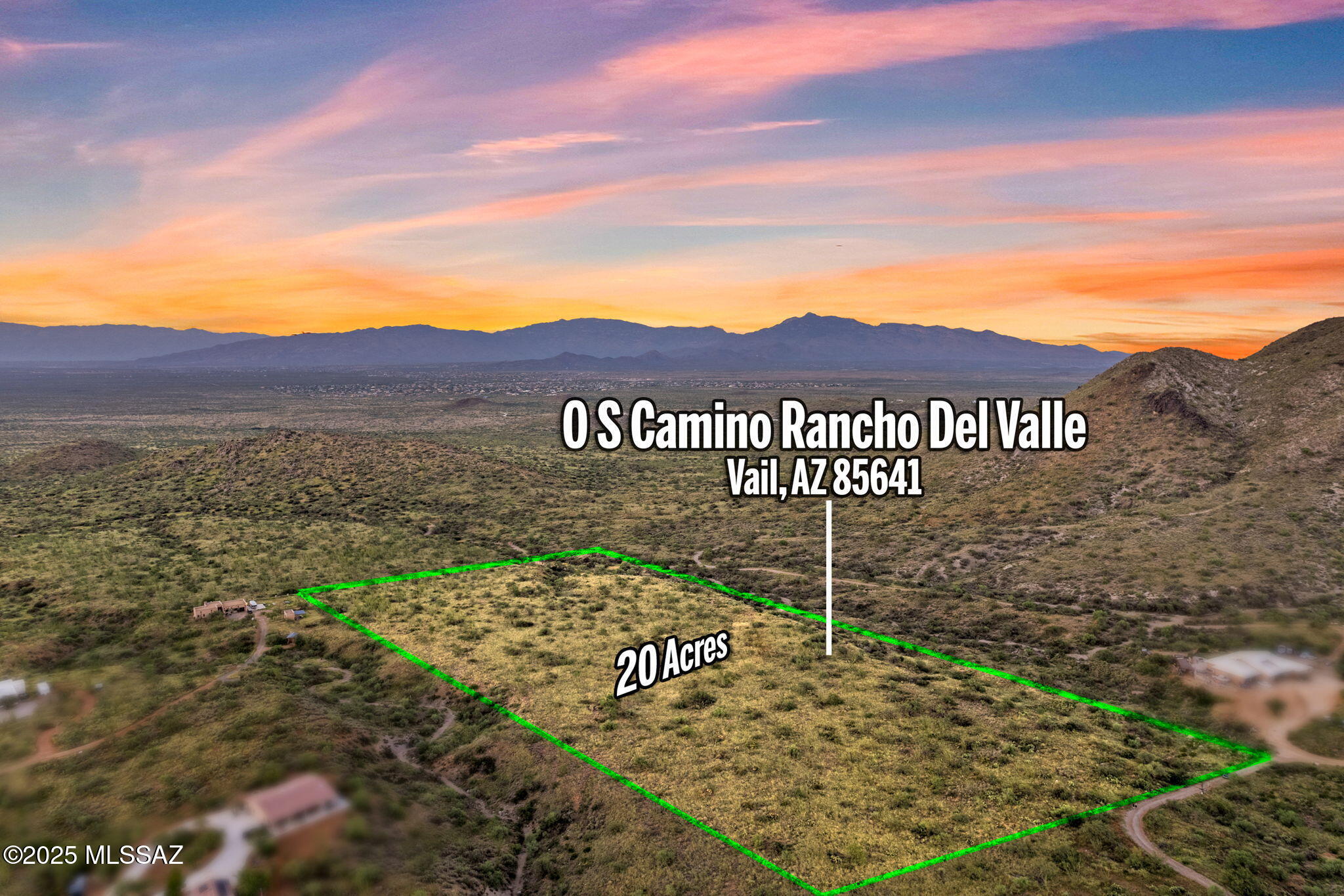 SELLER CARRYBACK OPTION AVAILABLE. 20 Acres in Corona de Tucson! Escape city life and embrace endless possibilities with this expansive 20-acre parcel nestled near the stunning Santa Rita Mountains. Property Highlights: - Seller Incentives: Financing available with 50% down; survey costs covered for qualified buyers of 10 acres. - Build Your Vision: Perfect for a dream home, family retreat, or investment, with the option to subdivide into four parcels. - Privacy Assured: Backs onto state land with shared fence line and gate access, ensuring unobstructed views. - Accessible Location: Paved road leads to a well-maintained dirt road with a road maintenance agreement. - Infrastructure Ready: Electricity at the lot line; water trucking available for $30/month or dig a well.