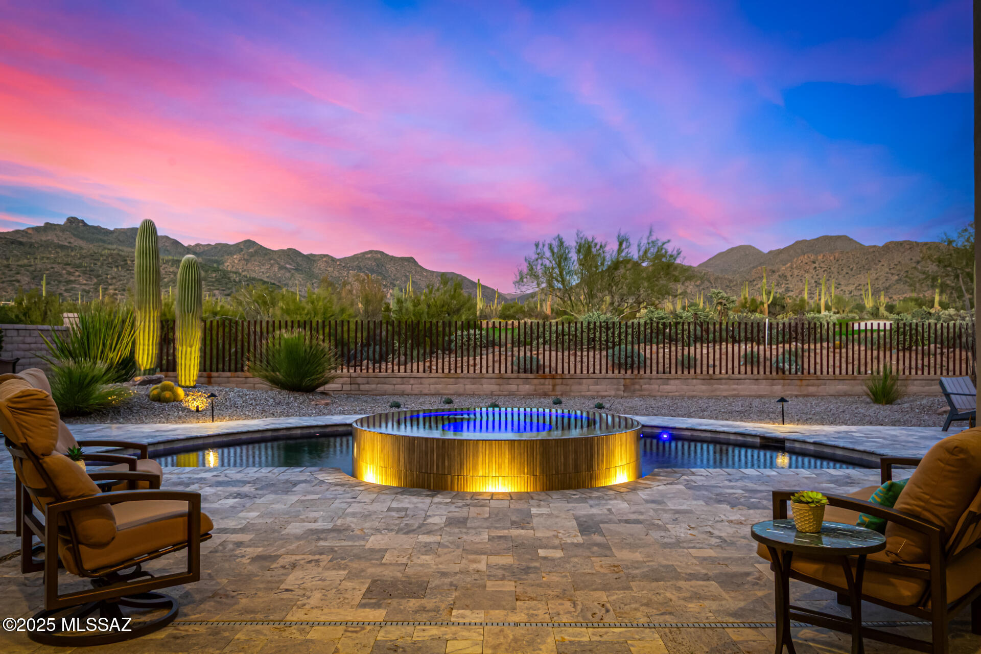 * MODERN ELEGANCE* HUGE REDUCTION!! FULLY LOADED- WHY BUILD- JUST MOVE IN! TOLL BROS  EST- BORDERS GALLERY'' 11TH FAIRWAY ON SOUTH COURSE! BREATHTAKING VIEWS...LUSH FAIRWAYS, SOARING SAGUAROS & MAJESTIC TORTOLITA/CATALINA MTNS IN YOUR BCKYD! UNIQUE DESIGNED ''CRESENT'' POOL/INFINITE SPA- FEATURED IN CUSTOM POOL PUBLICATIONS! TRUE PARADISE! CONTEMP DESIGN BOASTS THE FINEST FEATURES... GRAND ''12 FT'' CEILING  THRU- OUT, CLEAR STORY WINDOWS CAPTURING THE  MAGIC OF THE DESERT & MTNS! STACKING GLASS WALL BRINGS OUTDOORS IN! WONDERFUL GATHERING RM - IVORY  STONE FP, PLANK TILE FLRS, DESIGNER 2/TONE PAINT, ALL QUARTZ CTRS, ASH MAPLE CABS, TV W/SURROUND SOUND!
PRIMARY  SPA BA- SOAKING TUB & 2 CLOSETS!  GUEST WING- EN-SUITE, 2 ''FLEX RMS'' OFFICE/MEDIA/DINING, GAR 2 +1  GREAT EXERCISE/WORKSHOP