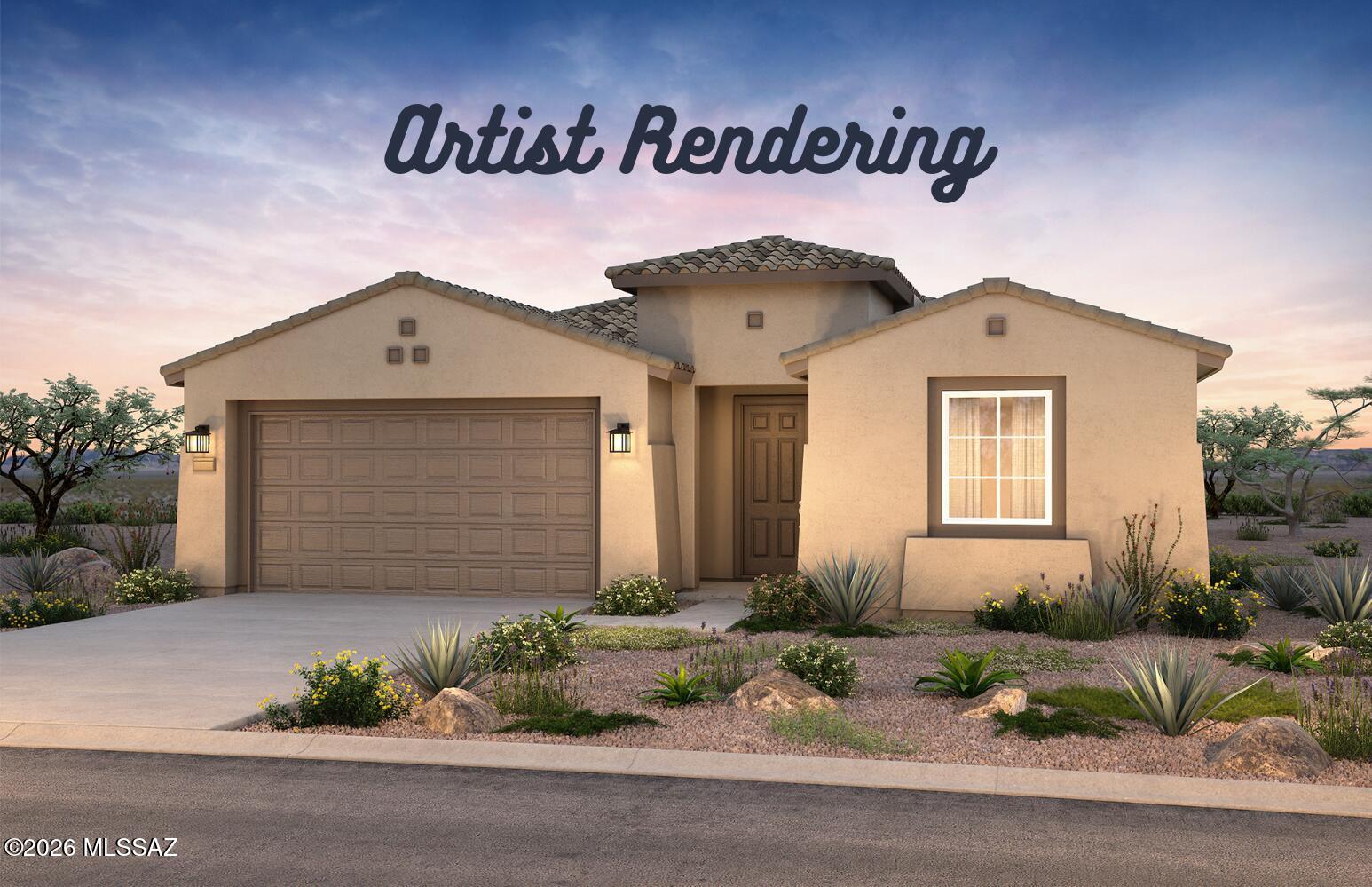 Available Fall 2026, this open-concept Preserve plan offers 2 bedrooms, a den, 2 baths, and a 2-car garage with a 4' extension. Designed for both comfort and sophistication, the home features 9' ceilings, a walk-in pantry, tankless water heater, and gas connections in the kitchen, laundry, and backyard. The gourmet kitchen showcases Coastal Shaker Regal White cabinetry, Aspen Bianco quartz countertops throughout, and stainless steel appliances. Enjoy a beautifully framed walk-in shower in the owner's suite, along with pre-wiring for ceiling fans and pendant lighting. Thoughtfully curated finishes complete this stunning home. Clubhouse is open.
