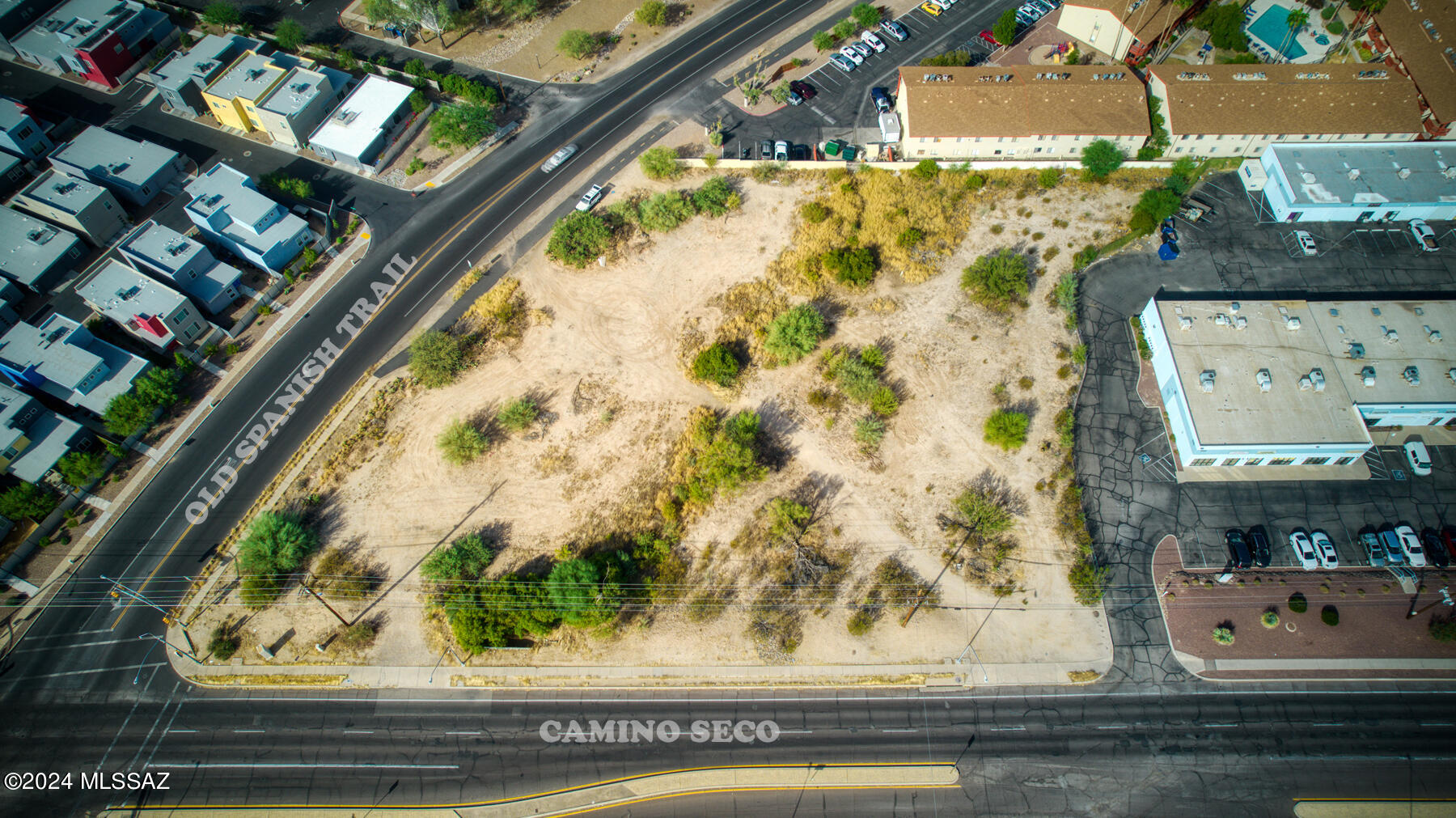 Prime 1.6+ acre parcel for sale located on the highly visible northwest corner of Camino Seco and Old Spanish Trail. Zoned O-3, this versatile property presents significant development potential, particularly for multi-family housing, as it closely aligns with R-3 zoning requirements. The seller has completed substantial due diligence, including preliminary work with architects and engineers, indicating the potential for one or two multi-level buildings accommodating 48+ units. Alternatively, the site could be developed with multiple duplexes or even a commercial project, thanks to the flexible O-3 zoning. There is also the possibility of a lot split for separate developments. With its prime location and zoning versatility, this property offers an array of development opportunities.