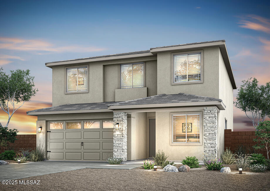 Discover the Wellton by LGI Homes at Star Valley, a beautifully designed two-story home that perfectly blends space, style, and comfort. With five-bedrooms, three-and-a-half bathrooms and an open-concept layout, this home was crafted with your family's lifestyle in mind. The heart of the home features a spacious kitchen, dining area, and family room that flow effortlessly together, making everyday living and entertaining a breeze. A downstairs guest bedroom offers added flexibility, while the upstairs loft provides the perfect retreat for movie nights, playtime, or a home office. Enjoy peaceful mornings and relaxing evenings on the private back patio, all in the amenity-rich community of Star Valley.