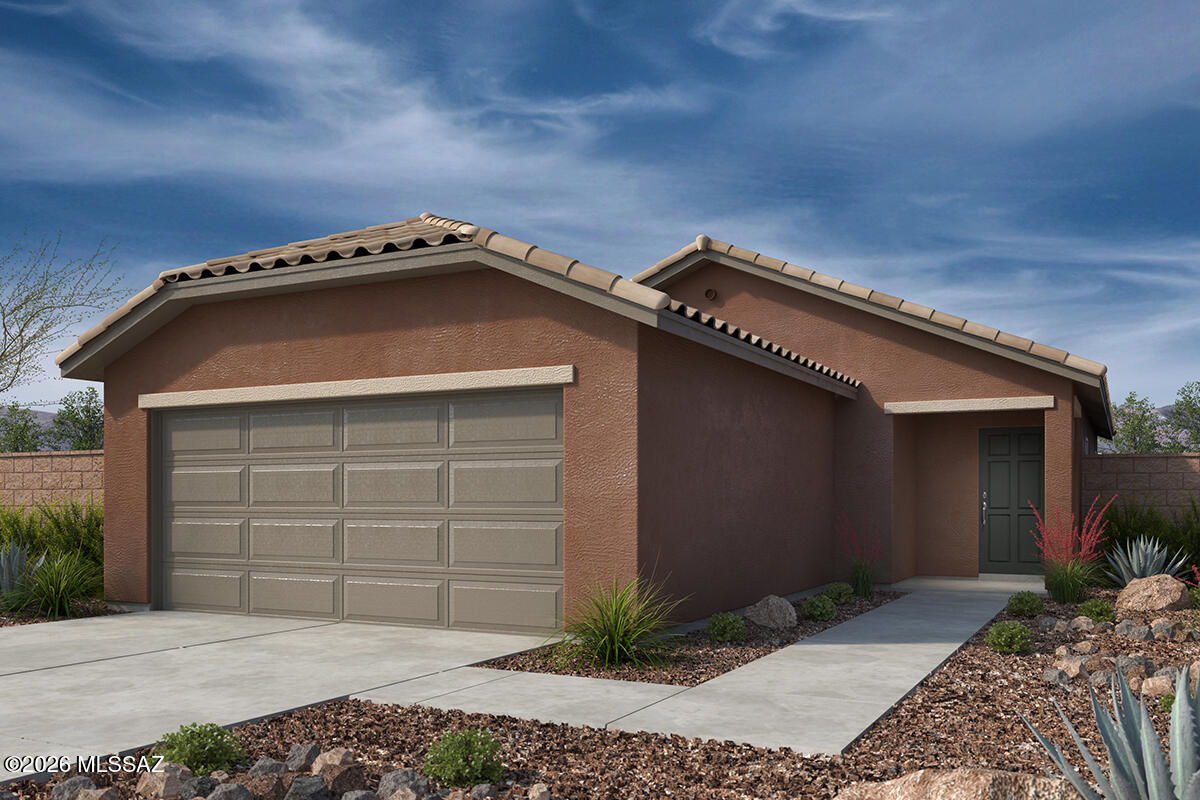 This single-story home features an open floor plan with 9-ft. ceilings and ceramic tile flooring. Overlooking the great room, the kitchen showcases granite countertops, 42-in. Shaker-style upper cabinets, a peninsula, pantry, and Whirlpool® stainless steel, appliances, including a gas range, dishwasher, and refrigerator. The primary suite boasts a walk-in closet and adjoining bath with a dual-sink vanity and walk-in shower. The laundry room is equipped with a Whirlpool® washer and electric dryer. The covered back patio provides outdoor shade for dining and entertaining. Price includes discount predicated on using seller's preferred lender KBHS. Property taxes are not available to date.