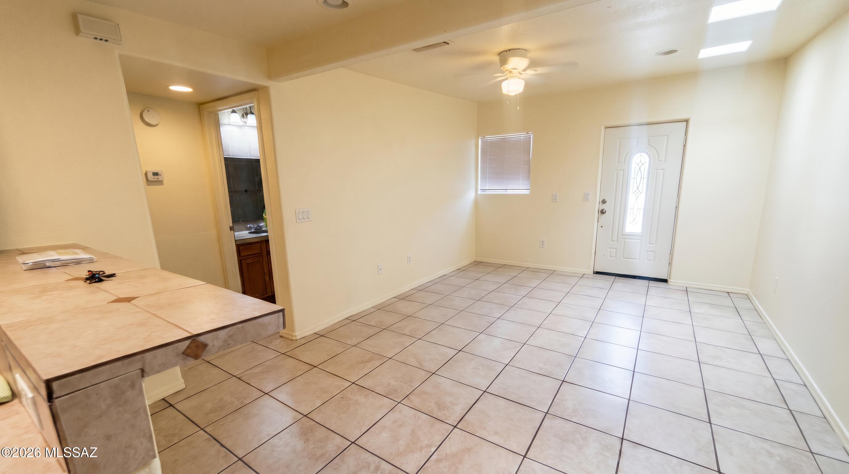 A well-designed 3-bed, 2-bath rental with an open living room and kitchen, complete with a new gas stove, Refrigerator and breakfast bar. The home includes a dedicated laundry room with washer and dryer, spacious bedrooms, Primary bath features a walk in shower, and air conditioning throughout.