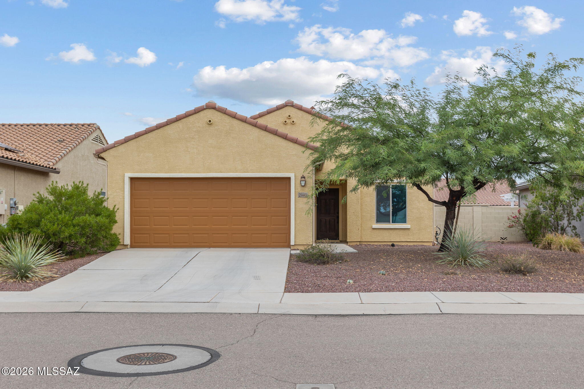 Welcome home to this beautifully maintained, modern 2 bedroom, 2 bath gem with a big Den that's the perfect blend of comfort, style, and convenience. From the moment you arrive, you'll appreciate the pride of ownership and meticulous care throughout every space.
Step outside to a stunning, low maintenance graveled backyard designed for relaxing, entertaining, and enjoying Arizona's beautiful weather. Whether you're hosting friends or unwinding after a long day, this outdoor retreat offers the perfect setting.
Ideally located just steps from scenic walking paths and an incredible array of community amenities, you'll enjoy easy access to sand volleyball courts, a sparkling pool, playgrounds, and endless recreational activities for all ages. Whether you're looking for an active lifestyle or a peaceful place to call home, this property truly has it all.
Don't miss your chance to own this move-in-ready home in a vibrant community where comfort, recreation, and modern living come together! USDA Eligible