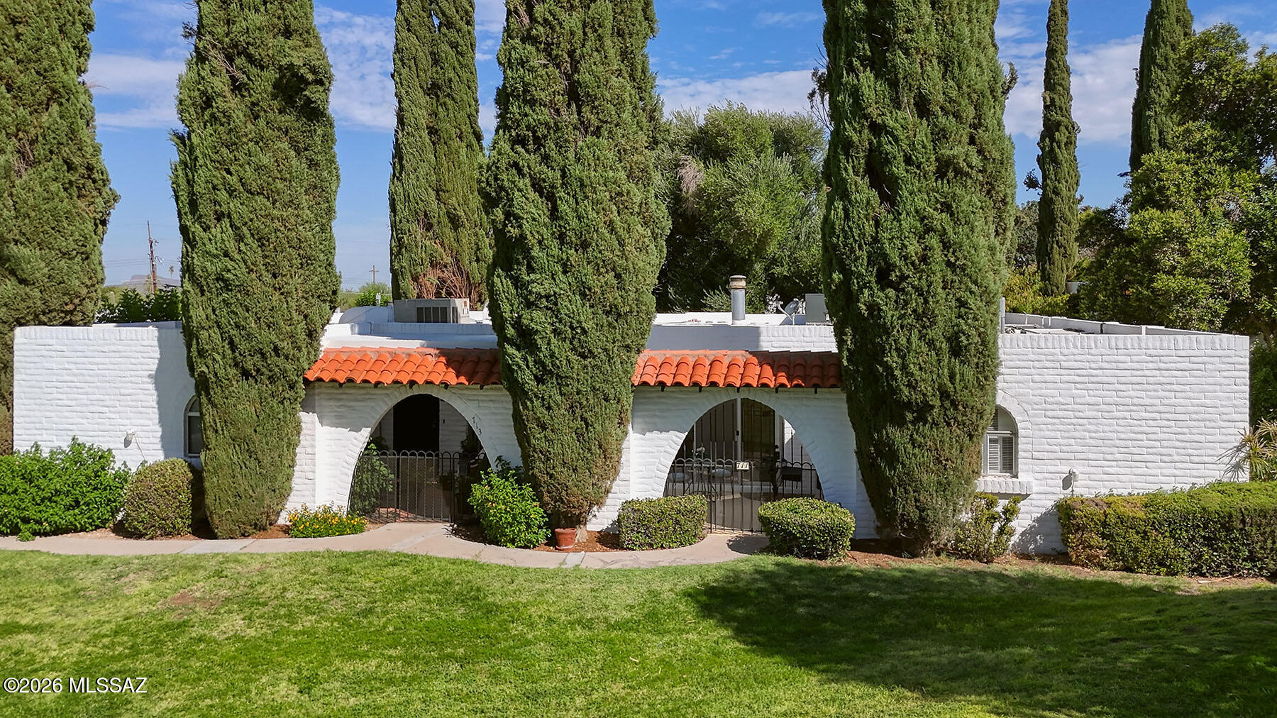 ABSOLUTELY ADORABLE & AFFORDABLE 1 BEDROOM/ 1 BATH IN CASITAS DE CASTILIAN, AN OVER 55 HISTORICALLY DESIGNATED COMMUNITY DESIGNED BY RENOWNED ARCHITECT BENNIE GONZALES SITTING ON 17 ACRES OF LUSH COMMON AREA. THIS SPECIAL HOME BOASTS A LIGHT & BRIGHT FLOORPLAN, MASONRY CONSTRUCTION, FRESH PAINT, NEW CARPET, UPDATED SPACIOUS KITCHEN W/ WHITE CABINETS, BRAND NEW DISHWASHER & DISPOSAL, CEILING FANS & SKYLIGHTS PLUS A CHEERFUL FULLY GATED PATIO W/ VIEWS OF GREEN GRASS & TREES. WONDERFUL INTERIOR POSITION IN THE COMMUNITY CLOSE TO POOLS & CLUBHOUSE. HOA COVERS MAINTENANCE OF BUILDINGS/ GROUNDS, WATER, GARBAGE, BLANKET INSURANCE, 2 HEATED POOLS & TENNIS COURT. PERFECT EASY-CARE HOME! WITH FULL PRICE OFFER SELLER WILL COAT ROOF WORK W/ 4 YEAR NO LEAK WARRANTY & INSTALL A BRAND-NEW TRANE HVAC!