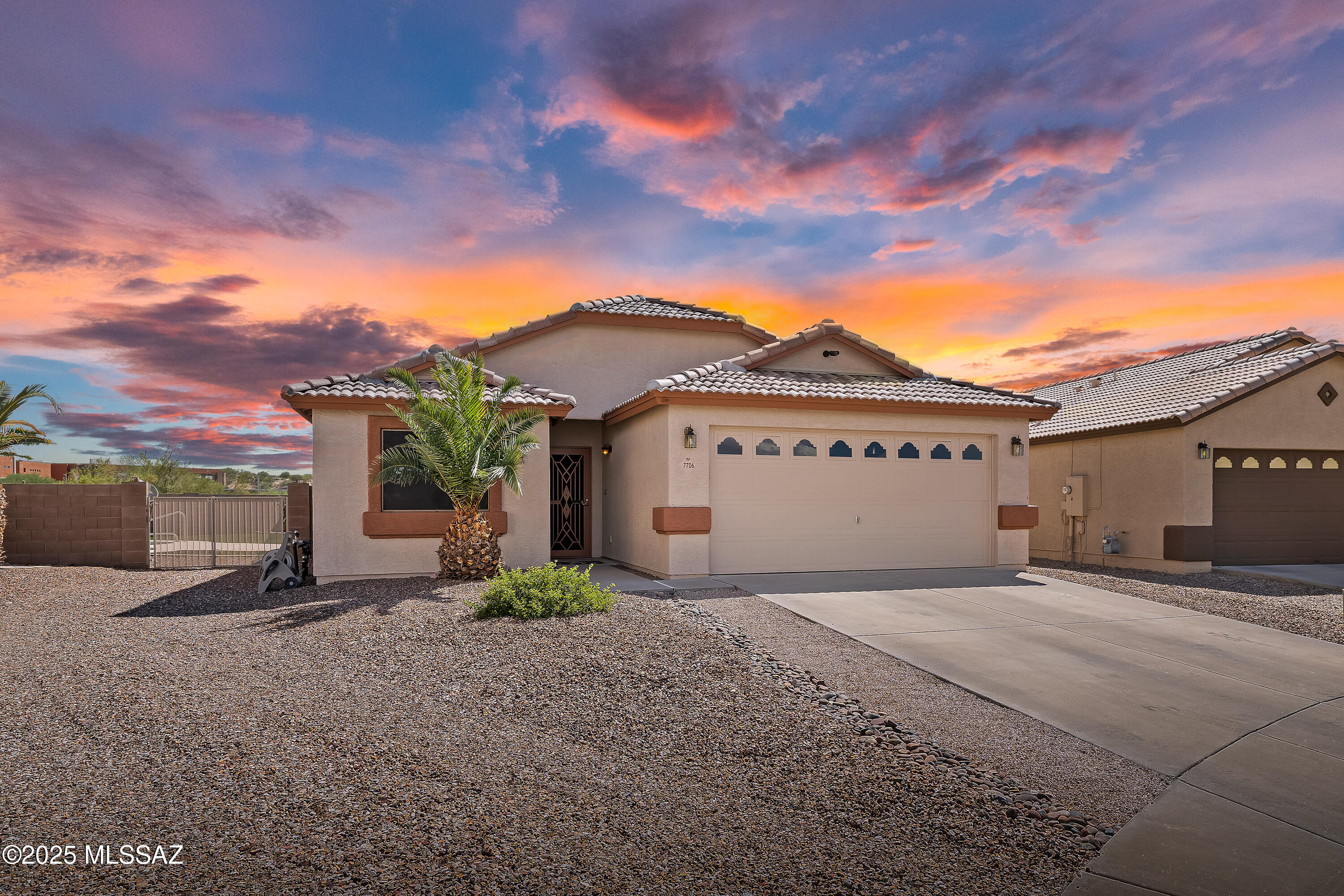 Welcome to Sun Flair - Your Desert Retreat!

Tucked away on a peaceful cul-de-sac, this beautifully updated home offers the perfect blend of comfort, style, and convenience. Ideally located near Oro Valley and within easy reach of all that Tucson has to offer, it's the kind of home that makes everyday living feel like a getaway.

Inside, you'll love the popular 3-bedroom floor plan with an open, light-filled great room that's perfect for entertaining or cozy nights in. The kitchen has been tastefully updated, and the neutral paint palette throughout gives the home a fresh, warm feel. The primary suite is generously sized and features French doors that open directly to your private backyard oasis. 

Step outside and enjoy a backyard designed for Arizona living at it's finest!