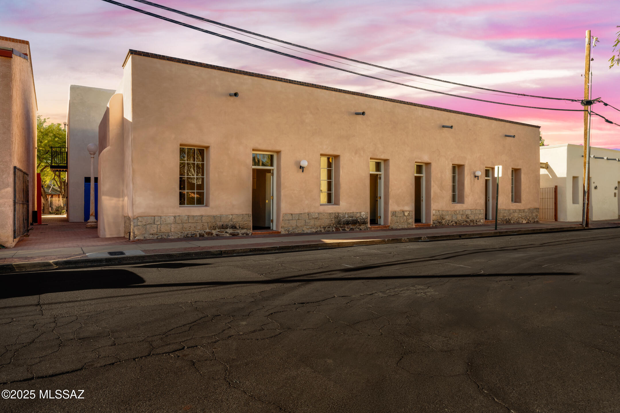 Discover a unique leasing opportunity at 330 S Convent Avenue, nestled in the heart of Tucson's historic Barrio Viejo district. This charming adobe office building seamlessly blends traditional Southwestern architecture with modern amenities, offering an inspiring workspace for businesses seeking character and convenience.

Key Features: 

Historic Adobe Construction: Experience the authentic charm of traditional adobe architecture, featuring thick walls that provide natural insulation and a serene atmosphere.

Prime Downtown Location: Situated just minutes from Tucson's vibrant downtown, enjoy easy access to local eateries, cultural attractions, and business services. 

continued... Flexible Office Space: The property offers versatile layouts suitable for various business needs, ensuring a comfortable and productive environment.

Modern Amenities: While retaining its historic charm, the building is equipped with updated facilities to meet contemporary business requirements.

Scenic Surroundings: Located on the picturesque Convent Avenue, the area is known for its rich history and beautifully preserved streetscapes, providing an inspiring setting for your business.

Embrace the opportunity to establish your business in a location that reflects Tucson's rich heritage while providing the functionality of a modern office. The unique blend of historic ambiance and downtown accessibility makes 330 S Convent Avenue an ideal choice for businesses seeking a distinctive and motivating workspace.