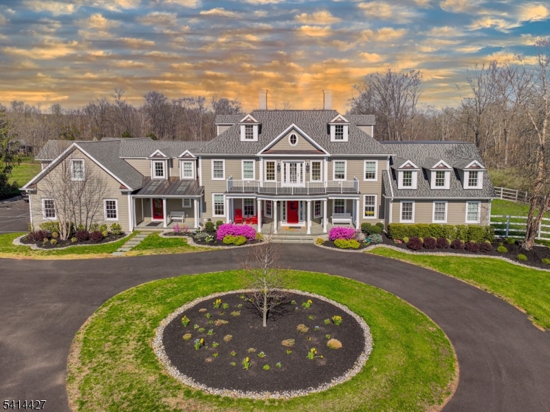 Set on nearly 8 private acres in Delaware Township, this 2021 custom-built estate offers a rare blend of privacy, luxury, and effortless access to the lifestyle destinations of Lambertville, New Hope, and Stockton. Designed as a true year-round retreat, the home is ideal for both refined everyday living and unforgettable entertaining. Soaring ceilings, a chef's kitchen, and a 1st Floor primary suite anchor the main level, while multiple guest suites and flexible living spaces span three finished levels. The lower level is designed for relaxation, wellness and hosting at scale. Outdoors, a resort-style setting awaits with expansive stone patios, firepit, gardens, and a stunning in-ground pool with spa and pool house " creating a private escape that rivals a boutique resort. Enjoy nearby hiking, preserved open space, and Blue Ribbon schools. Peaceful and secluded, yet just minutes from dining, culture, and charm " this is refined country living at its best. The pool is officially open for 2026! Schedule your appointment today!