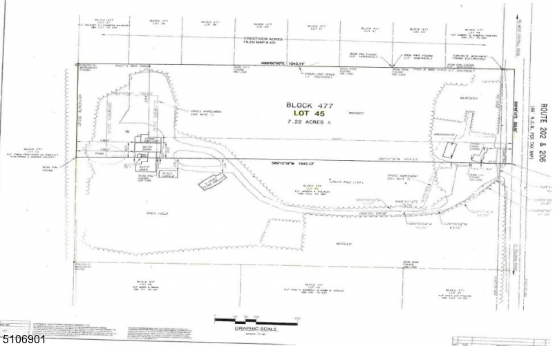 UNBELIEVABLE: REDEVELOPMENT OPPORTUNITY, TWO LOTS TOTALING 15.22 ACRES, 635 SF FRONTAGE ON 202/206, CITY WATER,SEWER, UTILITIES ON PROPERTY