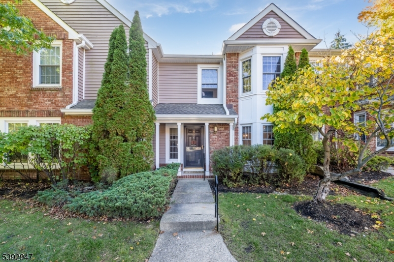 TASTEFULLY RENOVATED LIGHT & BRIGHT 3 BED/2.1 BATH TOWNHOME IN ROCKAWAY! Welcome to lifestyle living in a highly desired community with pool minutes from Rte 80 & all Rockaway's convenient shops & services. Mature plantings, cheery brick & siding exterior & private covered entryway invite you inside this beautiful two-level townhome. Light-filled bay window shines on the spacious Living Room/Dining Room, highlighted by crisp white walls & warm hardwood floors. Imagine lingering meals & chill time spent in this comfortable space before stepping to the back of the home to the open Kitchen/Family Room which boasts a fireplace, sliders to the private back patio & yard & a breakfast nook! White painted cabinetry, stainless steel appliances, including a gas range & a peninsula make meal prep and entertaining a joy. A Powder Room completes this level. Upstairs, you'll adore the coziness of carpet, second-level Laundry, full hall Bath with tub/shower combo, 2 good-sized Bedrooms & the Primary Ensuite, made welcoming by a bay window & vaulted ceilings. Don't miss the Walk-in Closet with organizer system (all closets have new organizers!). Ensuite Bath was beautifully renovated just last year with an oversized walk-in shower with large Subway tile surround, built-in bench & frameless glass enclosure. Recent upgrades include new AC, furnace, dryer & recessed lighting in 2023 & new water heater & smart thermostat this year. Carefree living in a central location! Parking space # 153.