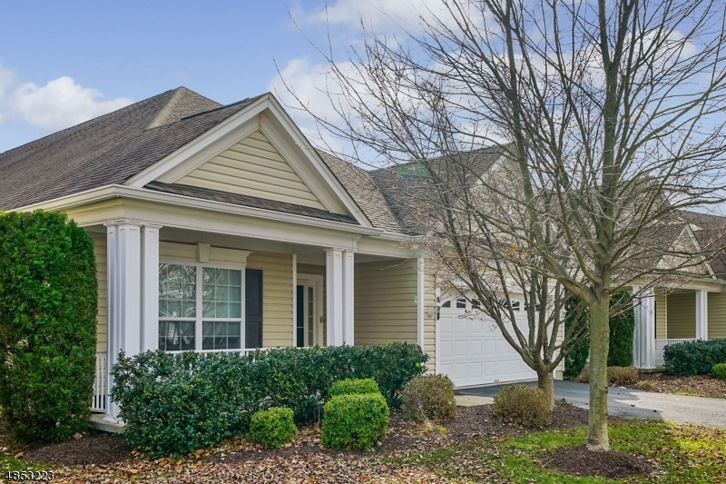 BRIGHTON on Premium Lot in quiet location backing to picturesque POND.  Short walk to Clubhouse with pools & activities.  Glorious VIEWS from SUN ROOM make this home unique!  Welcoming FRONT PORCH brings you to the Entry with Tray Ceiling; Open Flow Living Room & Formal Dining Room walking into Country Kitchen with Dining Area.  The Dining Area looks into the Great Room with Volume Ceiling and GAS FIREPLACE with views of the SUN ROOM & POND. The SUN ROOM walks out to the double cobble-stoned patio and lawn area. Somerset Run is an Over 55 Community with a 25.000 s.f. Clubhouse with indoor & outdoor pools, hot tub, gym, art, billiard, game and ball rooms.  Join our Clubs, events & activities.  Close to Bridgewater Commons, Big Box stores, theater, restaurants & buses & trains to NYC.  Join Us!!