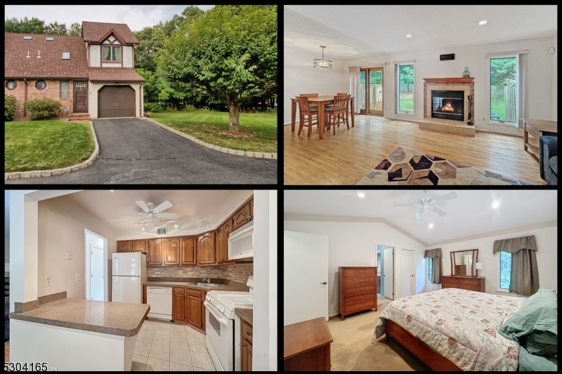 Wow! Welcome to this affordable end unit townhome in Rockaway Boro! This charming home is packed with modern upgrades and cozy features that make it truly special. Step inside to discover newly refinished hardwood floors in the living and dining rooms. The new AC, furnace, and roof ensure year-round comfort and energy efficiency, while the new bathroom skylights fill the home with natural light. The spacious master bedroom is a true retreat, featuring a cathedral ceiling, walk-in closet, and private bath. The finished basement offers additional living space, perfect for a home office, gym, or entertainment area. With 2 bedrooms, 2.5 baths, and ample storage, this home is designed for both comfort and functionality.  Enjoy the convenience of a central vacuum system and the charm of a wood-burning fireplace in the cozy living room. The attached garage provides secure parking and additional storage space. Sliders from the Dining area lead you to a massive 25x12 brick patio with privacy fencing on either side perfect for enjoying a summer day and some. food on the grill. This home is conveniently located near Routes 80 and 46, making commuting a breeze. Plus, you'll be close to shopping, places of worship, and a variety of restaurants, offering the perfect blend of suburban tranquility and urban convenience.  Don't miss out on this townhome that has it all. Schedule a visit today and experience the perfect combination of modern amenities and timeless charm in a prime location.