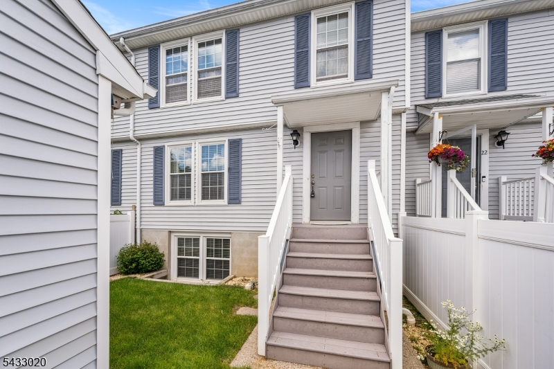 Beautiful 2-bedroom townhome featuring a finished basement, 2 full baths, and 2 half baths. Each spacious bedroom includes its own private full bathroom, offering comfort and convenience. This well-maintained home also features a private gated entryway to the townhouse itself, adding both charm and privacy. Renovated throughout with tasteful updates, including updated plumbing throughout the house. The home includes a garage with one parking space and two additional parking spaces in front of the garage, large deck, and patio area perfect for entertaining or relaxing outdoors. The finished basement provides additional living space ideal for a family room, home office, or guest area. A wonderful combination of comfort, style, and functionality. Conveniently located for commuters with easy access to major highways, bus and nearby train station approximately 2 miles away.