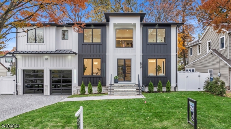 Discover this modern masterpiece in Paramus, NJ. An unparalleled blend of contemporary luxury and California-inspired elegance crafted for today's discerning buyers.Designed by a premier local builder, this brand new residence showcases a dramatic 20' entry foyer and great rm with floor-to-ceiling windows, a striking fireplace wall, and expansive natural light for seamless indoor-outdoor living.Just 20miles from NYC, this stunning home offers 6Bed/7 baths, and soaring architecture perfect for both commuters and luxury enthusiasts.The chef's kitchen features sleek two-tone cabinetry, quartz counters and backsplash, hidden pantry,premium appliances,and a waterfall island.Enjoy the floating glass-and-iron staircase with LED highlights, sophisticated lighting fixtures,glass garage doors,and manicured landscaping. The spa-like primary suite boasts a rainfall shower,soaking tub,and custom walk-in closet.Each junior suite includes a private bath and walk-in closet,with laundry on the second floor for convenience.Designer finishes throughout reflect a commitment to quality and modern style.The open-concept layout connects the great room, formal dining, rec room, butler's pantry, movie theater, gym, sauna, wet bar, and lower-level private suite.Double French doors open to a lush backyard, ideal for gatherings.Located in one of Bergen County's most sought-after towns renowned for top schools, shopping, parks, and easy access to NYC.Don't miss your chance, schedule a private tour today!