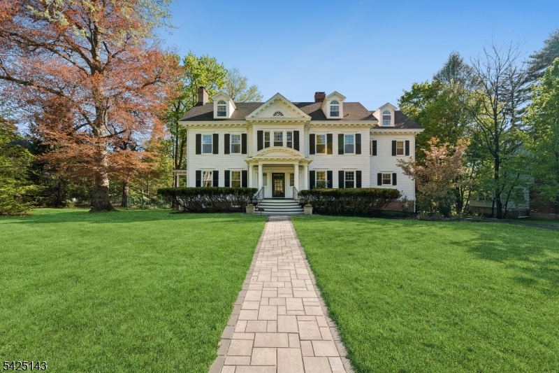 Magnificent 8 bedroom, 5.1 bathroom Colonial nestled on a .8 acre beautiful flat lot in the sought after Montrose section of South Orange. This one of a kind, beautifully renovated home is just a few blocks from the vibrant downtown, NYC train, The Baird Community Center, parks, restaurants & shopping. Curb appeal like no other, once inside the grand foyer your heart will skip a beat. Incredible woodwork, high ceilings, period details thru-out, stunning staircase, & beautiful wood floors. The fabulous new kitchen offers tremendous counter top & cabinet space, a large center island with an open flow to the breakfast area, family room & access to the deck & exquisite expansive yard. Gracious DR w/FP, LR w/FP, study/office w/views of the property, large porch & powder room round out the first floor. The 2nd floor hosts a striking primary suite w/FP, beautiful new bathroom, huge walk-in closet & fabulous sun room plus 3 more large bedrooms, 2 new bathrooms & a laundry room. The 3rd floor offers another bedroom suite & 3 more bedrooms & new baths. New windows, freshly painted inside & out, refinished floors, new wiring, new plumbing, new roof on house & garage, new HVAC (4 zones), new garage doors, new front & rear path, new custom made iron handrails, to name a some of the recent renovations. Magnificent house, location & property!!!