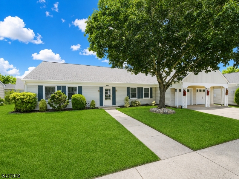Welcome to Rossmoor's desirable 55+ adult community in Monroe, NJ! This well maintained Virginia 2 model offers approximately 1,500 sq ft of comfortable living space featuring 2 spacious bedrooms, 2 full baths, an eat-in kitchen, enclosed sun room, and attached one-car garage. The home has been thoughtfully maintained with a newer central A/C system and brand new roof for added peace of mind. Enjoy low maintenance living with HOA fees that include exterior maintenance, snow removal, water, sewer, trash collection, cable TV, parking, clubhouse, fitness center, and community pool. Rossmoor offers lifestyle conveniently located near shopping, dining, major roadways, and transportation. Don't miss this opportunity to own one of the larger ranch models in this sought-after gated community!