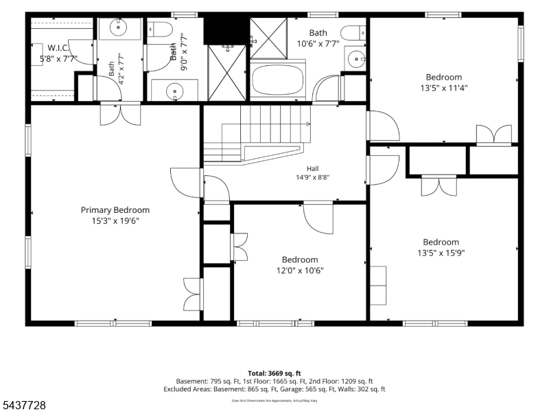 Make memories that last a lifetime in this spacious 4 bedroom  home, complete with a backyard private paradise! Enter this beautiful Center Hall Colonial through double doors leading to spacious entry foyer with 2 coat closets,large storage closet in hallway, ceramic flooring, chair rail moldings, Large living room w/ 2 huge picture windows & Corner Breakfast Nook, Generous sized formal dining room, Eat in Kitchen w/ maple cabinets, Stainless Steel appliances, Granite countertops, center island, purified water system, and Sliders to Trex Deck which is perfect for relaxing & entertaining, Family room features a wood burning fireplace, high ceilings, recessed lighting and separate door leading to deck. Lovely Powder room on main level, Laundry room which flows from kitchen to 2 car garage, with add'l side entrance to rear of home, Ceramic tiling and Hardwood Flooring throughout. Huge Master Bedroom w/ Master Bath en-suite featuring a walk-in closet and add'l closet, 3 large add'l bedrooms, Full bath with Large jetted tub and Glass Stall shower. Spacious landing w/ hardwood flooring & access to pull down stairs to attic, Full Basement Partially Finished w/ Recreation Room, Add'l Space for Storage and Utilities with a cellar door from basement w/access to rear of property. Conveniently located to Routes 78, 22, & 287, GSP, Turnpike, accessible to NYC within an hour via highway,bus or NJTransit, Airport, Close to shopping, places of worship, schools, and beautiful Watchung Lake.