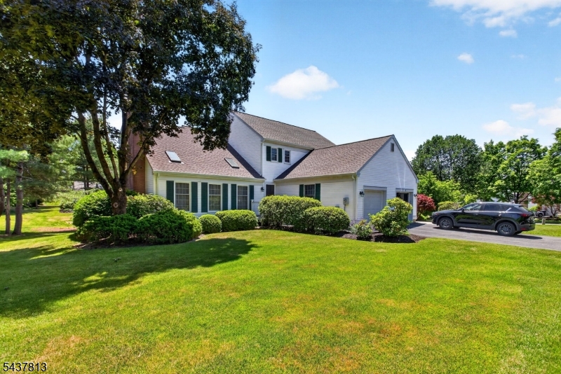 Nestled in one of Basking Ridge's most desirable communities, this spacious 3-bedroom half-duplex offers the perfect blend of comfort and convenience. The freshly painted first floor features wood floors, a bright and airy living room with soaring ceilings, skylights and a fireplace, a formal dining room, an eat-in kitchen, and an additional den/family room ideal for relaxing or entertaining. A convenient first-floor laundry room adds everyday practicality. Upstairs, three bedrooms offer comfort and privacy, including a primary suite with a large walk-in closet. The finished basement expands the living space with flexible recreation rooms, perfect for a home office, gym, media room or play area. Step outside and enjoy the expansive deck overlooking a private backyard, creating the perfect setting for outdoor entertaining, gatherings or quiet evenings under the stars. An attached garage and numerous updates throughout, including all windows, slider, hot water heater, driveway and front porch complete this inviting home. Enjoy resort-style living on 326 acres of meticulously maintained grounds bordering more than 100 acres of preserved natural landscape. Community amenities include an in-ground pool, clubhouse, playground, bocce court, bicycle paths, and tennis courts. Ideally located near shopping, I-78, NYC Midtown Direct trains and buses and Newark Liberty International Airport, this home also benefits from the highly regarded Basking Ridge schools district.