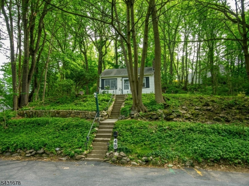 Clean, bright, and easy one-level living! This 2 bed, 1 bath single-family home offers an open-concept living and dining area that flows into the kitchen, all with stunning lake views. The kitchen features sliders to a private deck and yard, perfect for enjoying the peaceful setting. The living room includes a ceiling fan and an ornamental fireplace feature. The primary bedroom offers 3 windows with wooded views and an oversized closet. Additional highlights include overhead lighting, newer carpet throughout, fresh paint, newer windows, washer/dryer in the basement, a full attic with pull-down stairs and shelving for storage, plus street parking for 2 cars cut into the front of the property. Enjoy the benefits of the Roxbury Township school district along with nearby amenities, including two local parks, Shore Hills Park, Landing Market within approximately half a mile, and the Lake Hopatcong Tran Station on the NJ Transit Morristown Line roughly a mile away. Shopping, dining, recreation, and major commuting routes are all conveniently close. Pets are negotiable, an NTN background check is required. Photos may have been digitally enhanced.