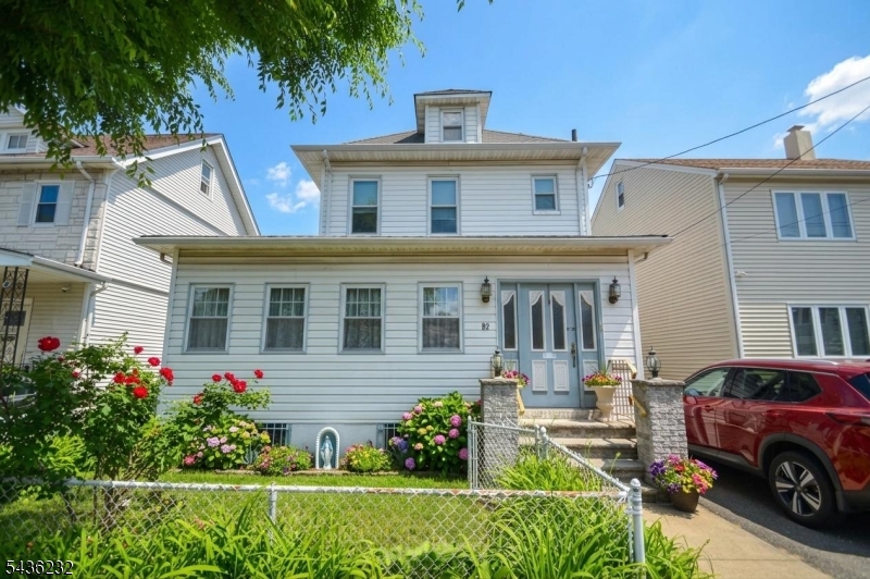 Welcome to your next great opportunity at 82 Christie Ave in Clifton! This three-bedroom, one-bathroom house is a blank canvas, ready for your personal touch to transform it into the home of your dreams.Looking to expand? The full basement and attic provide fantastic potential to build out additional living areas, a home office, or a recreation room. Inside, the layout is highly functional, with all three bedrooms and the full bathroom tucked away on the second floor for everyday privacy.Step outside to discover a spacious yard that serves as the perfect backdrop for summer barbecues, gardening, and outdoor entertaining. Plus, a long driveway ensures parking is always a breeze, leading right to a detached two-car garage that offers abundant space for both vehicles and storage.Don't miss your chance to bring your vision to life. Schedule a tour today and see the incredible potential for yourself! Please not the 2nd floor has central air.