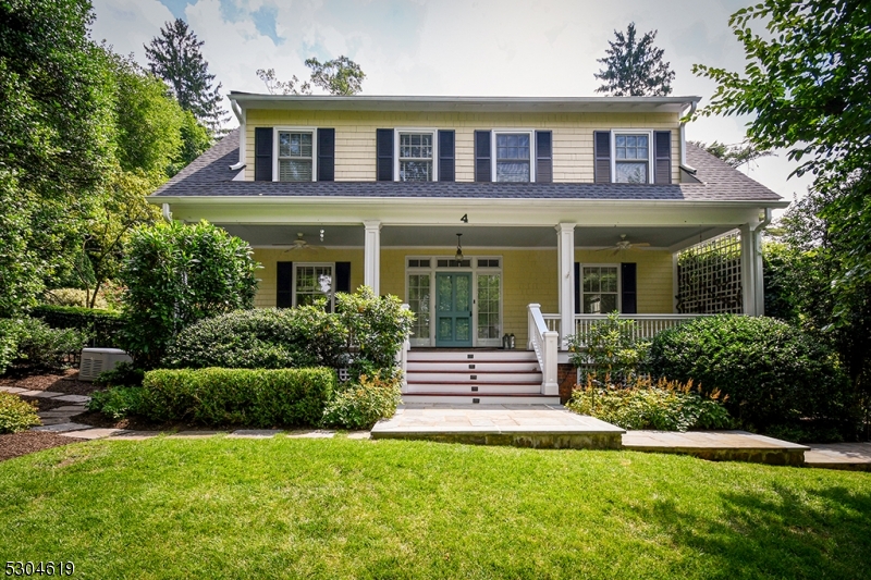 Location! Beautiful colonial in fantastic Franklin school neighborhood.  Architectural details galore including great front porch, high ceilings, built ins, back staircase.  Renovated kitchen and baths.  New since 2020: roof; hardwood floors in foyer, living room and dining room; central air; renovated lower level; hot water heater; driveway.  Open concept kitchen and family room, spacious bedrooms, home office.  Primary bedroom with bath and walk in dressing room (could be 5th bedroom).  Lovely patio, property and landscaping.  Close proximity to train and stores.  Move in ready!