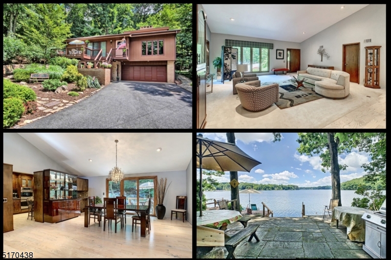 DREAMS DO COME TRUE!  Rare Opportunity to own an AWESOME HOME on .6 acre LAKEFRONT property in Desirable White Meadow Lake. You will Love the OPEN FLOOR PLAN, Vaulted Ceilings, Dramatic Floor-to-Ceiling 2-Sided Fireplace, and the Dumbwaiter System that can transport items between the 2 levels. Other Features & Benefits include Newer GAS Furnace & Hot Water Heater, Recessed Lighting, Central Air, WAVE Whole-House Ventilation System, & Storage Galore! Main Level Boasts an Updated Kitchen with Custom Cabinetry, Granite Countertops, Glass Tile Backsplash, & Stainless Steel Appliances. Dining Room includes a Custom 19' Built-in Wall Unit + Sliding Doors to the 22' Rear Deck where you can Relax in your Private Backyard Sanctuary. The Spacious Primary Bedroom Suite has Sliders to Front Deck with Lake Views where you can Sip your Morning Coffee. Walk-out Lower Level has 4th BR, Full Bath, Fabulous Family Room with Wet Bar, and Huge Bonus Room which could be a Home Gym, Craft Room, Office, Workshop etc. The Incredible Lakefront area has a Large Patio, Multi-level Deck/Dock + Boat Slip, a Shed with Electricity, and a Magnificent View of the Lake.ENJOY the White Meadow Lake Lifestyle with Year-round Activities, Clubhouse, Day Camp, Pre-School, Gorgeous Lake with Boating, Fishing, Swimming, + 3 Beaches, Pools, Playgrounds, Tennis & Basketball Courts, Athletic Fields, Neighborhood Stores & So Much More! YOU WILL LOVE LIVING HERE! Nothing to do but Move In!  Hurry Before it is Gone!
